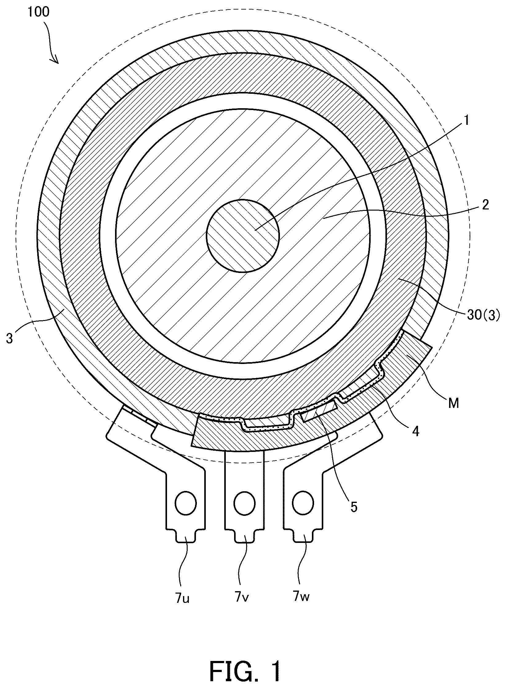 Patent US12562625 Figure 1 – Rotating electrical machine and method for manufacturing rotating electrical machine
