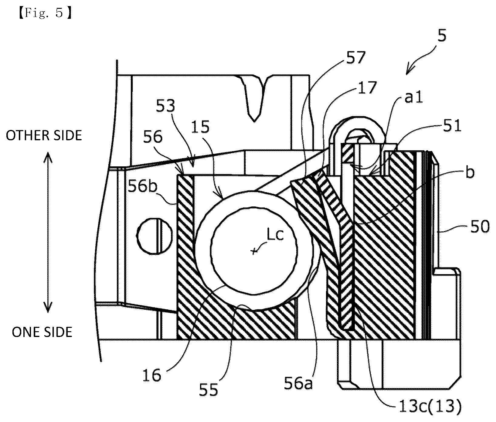 Patent US12562627 Figure 4 – Fixing structure of choke coil and motor