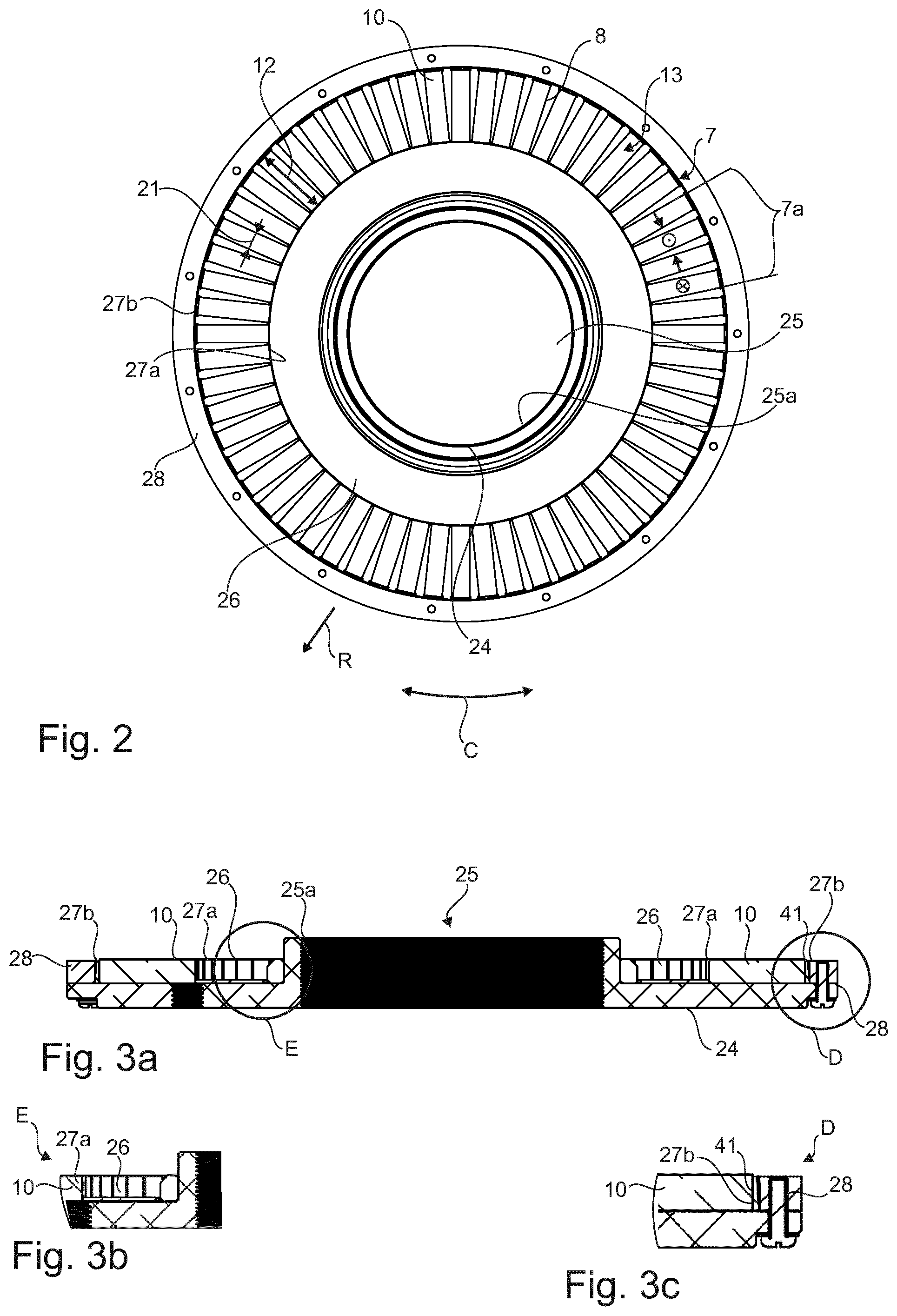 Patent US12562629 Figure 2 – Electric machine with two-phase planar Lorentz coils and a ring-shaped Halbach array for high torque density and high-precision applications