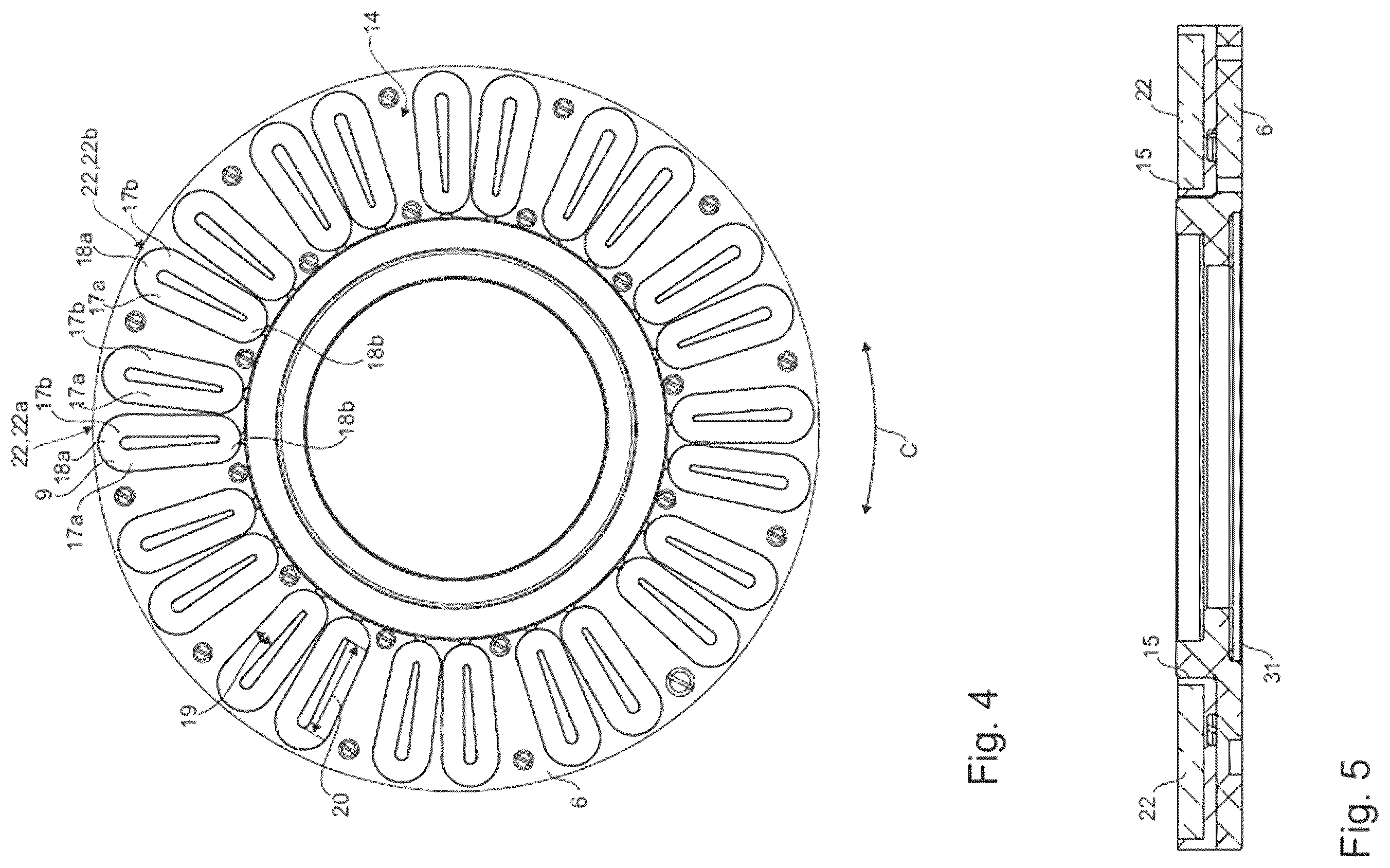 Patent US12562629 Figure 3 – Electric machine with two-phase planar Lorentz coils and a ring-shaped Halbach array for high torque density and high-precision applications