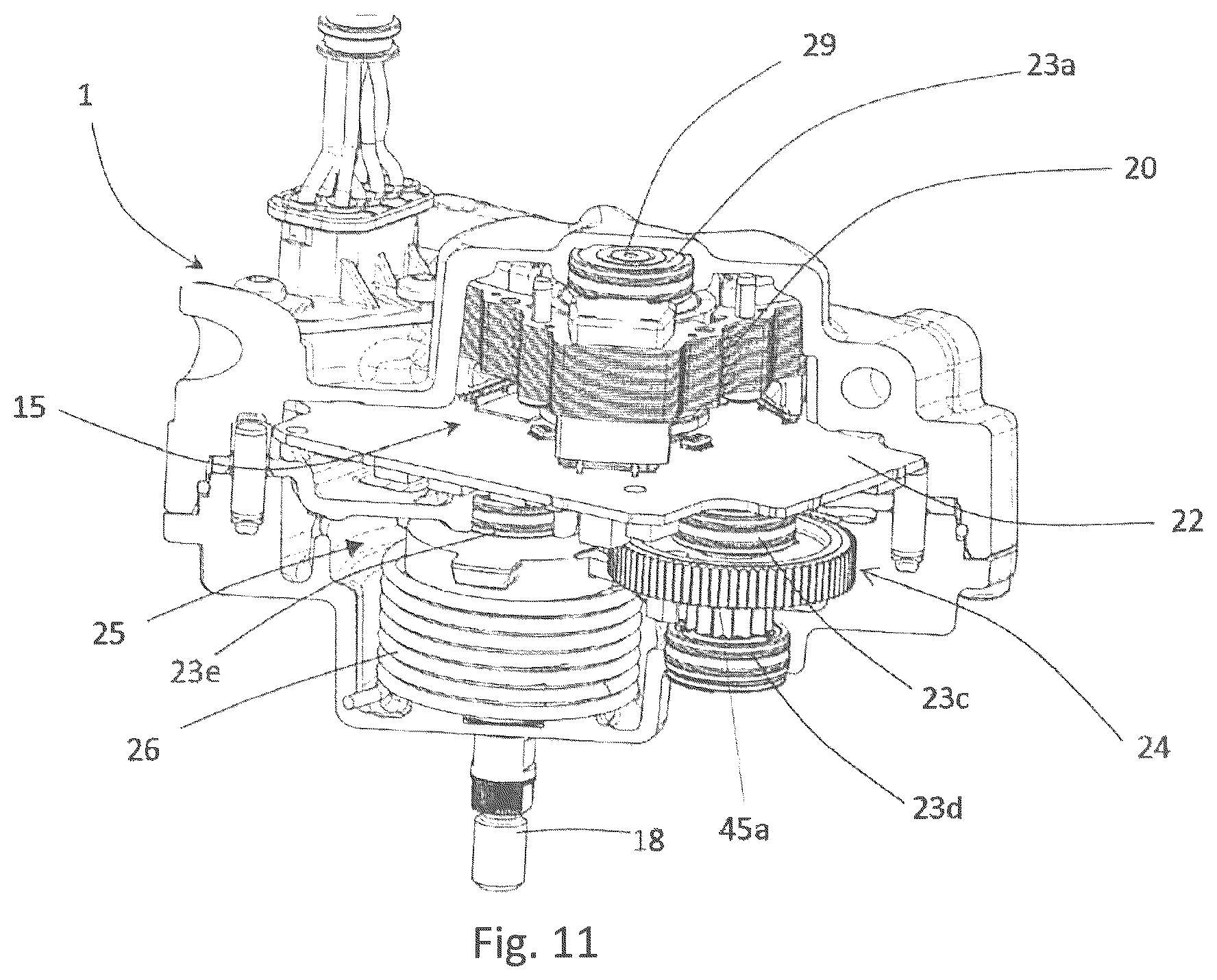 Patent US12562630 Figure 9 – Electric actuator