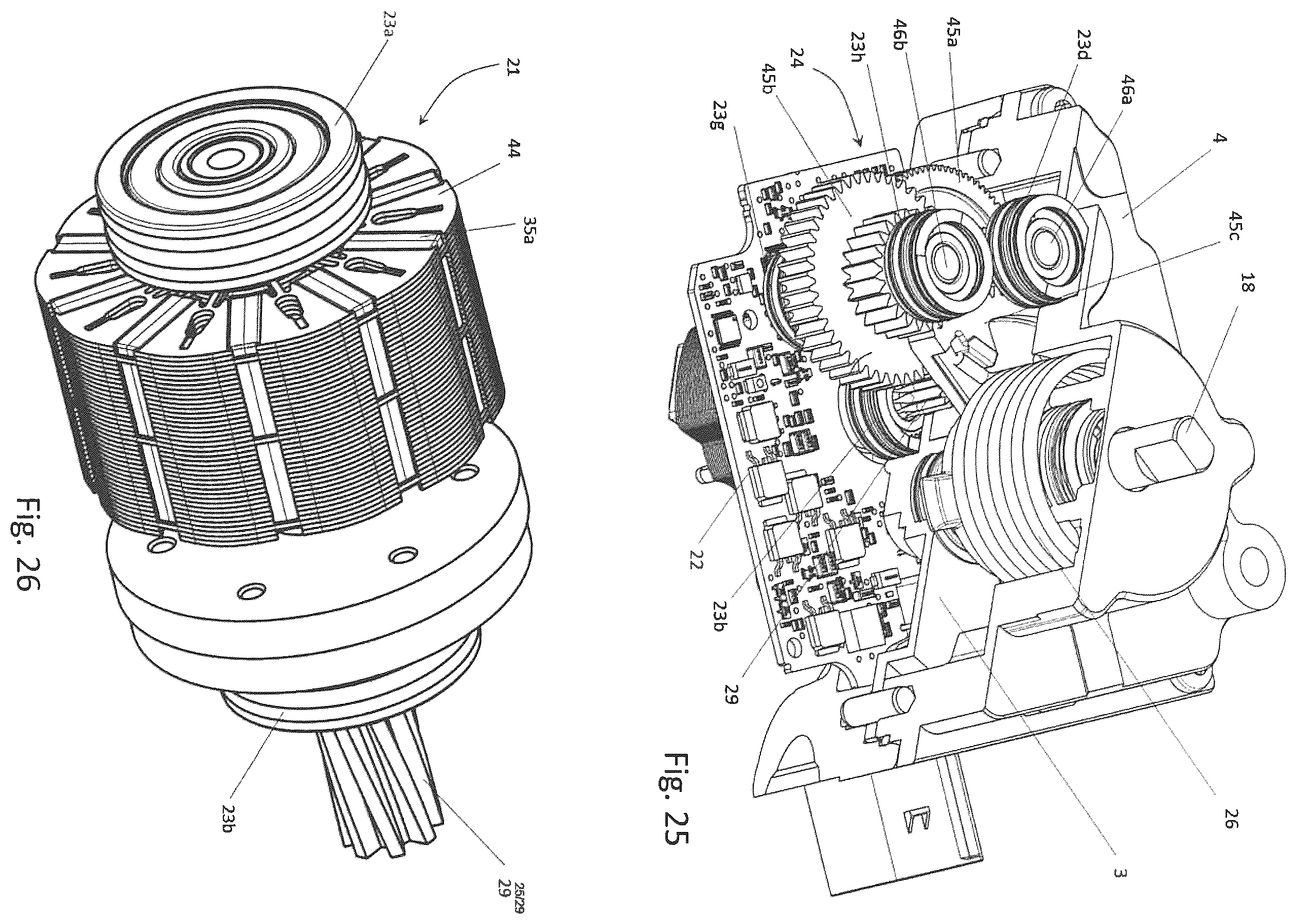 Patent US12562630 Figure 17 – Electric actuator