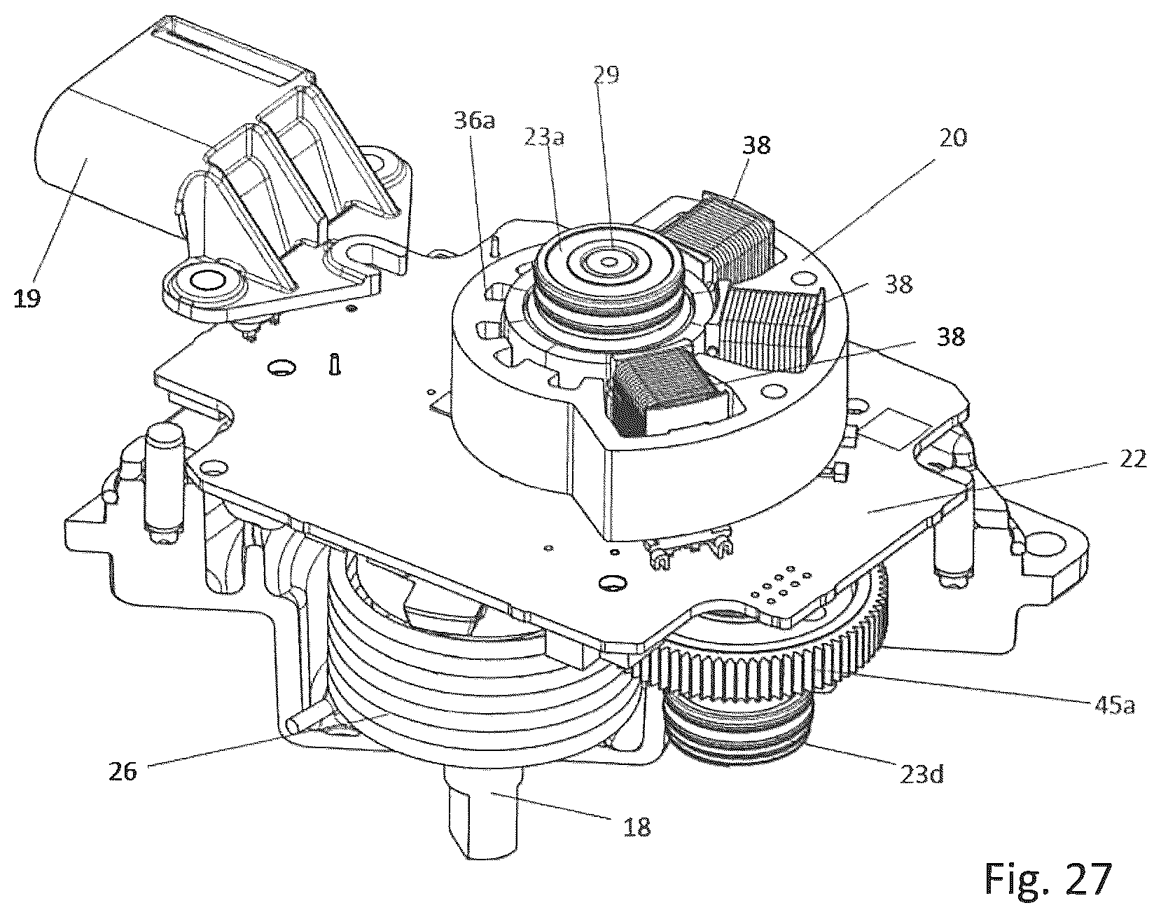Patent US12562630 Figure 18 – Electric actuator