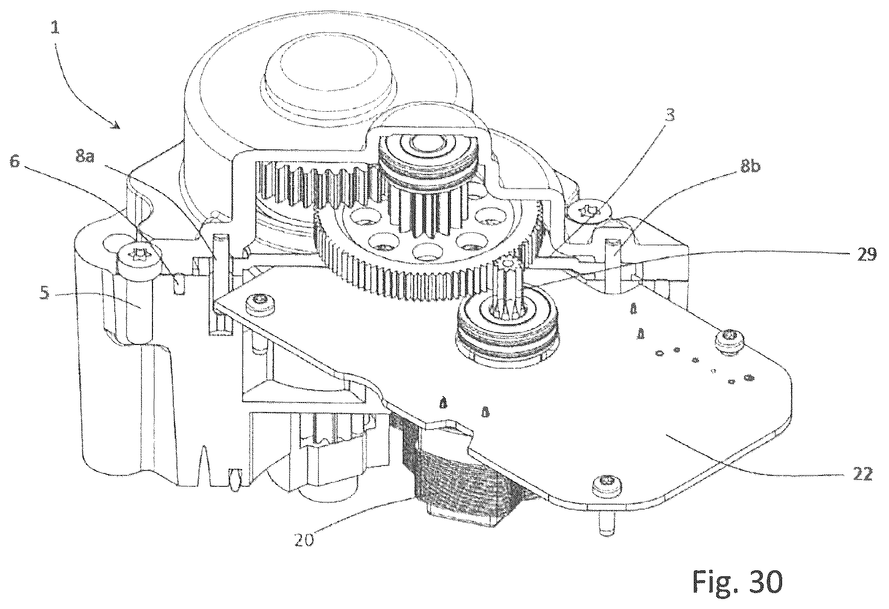 Patent US12562630 Figure 20 – Electric actuator