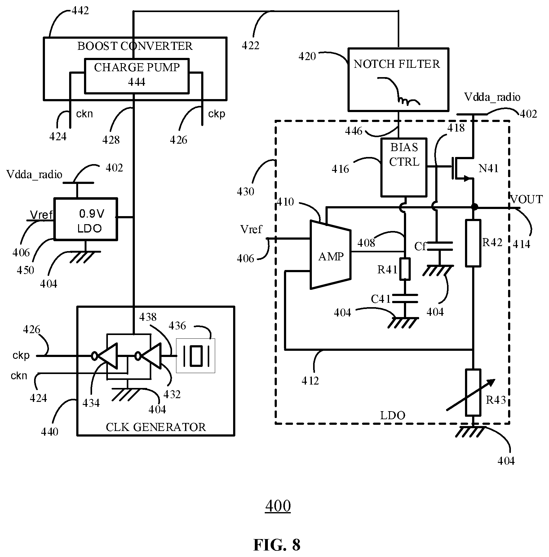 Patent US12562631 Figure 5 – Gate driver for a low dropout voltage regulator