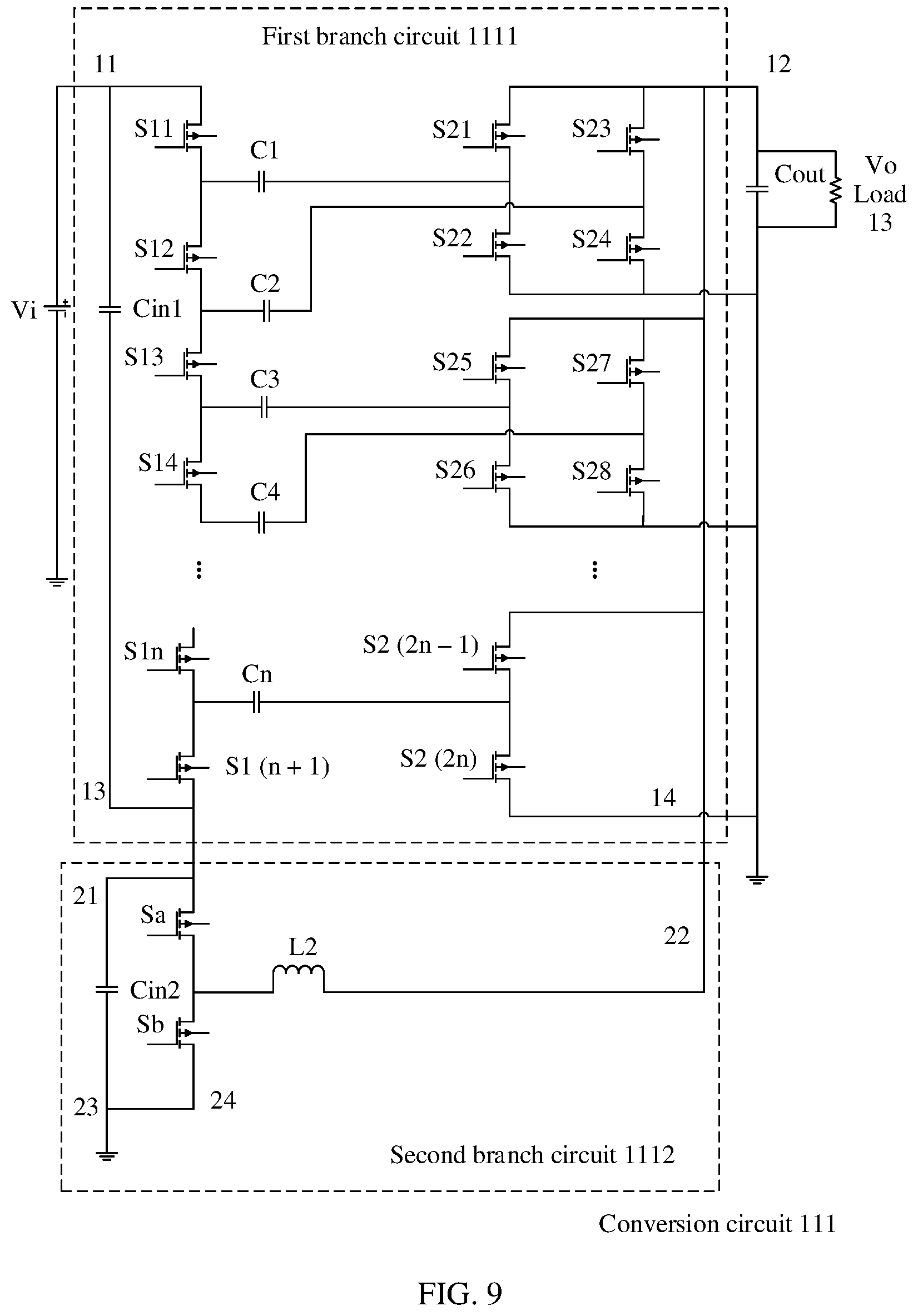 Patent US12562632 Figure 7 – Conversion circuit including isolation and conversion units, and switch-mode power supply including the conversion circuit