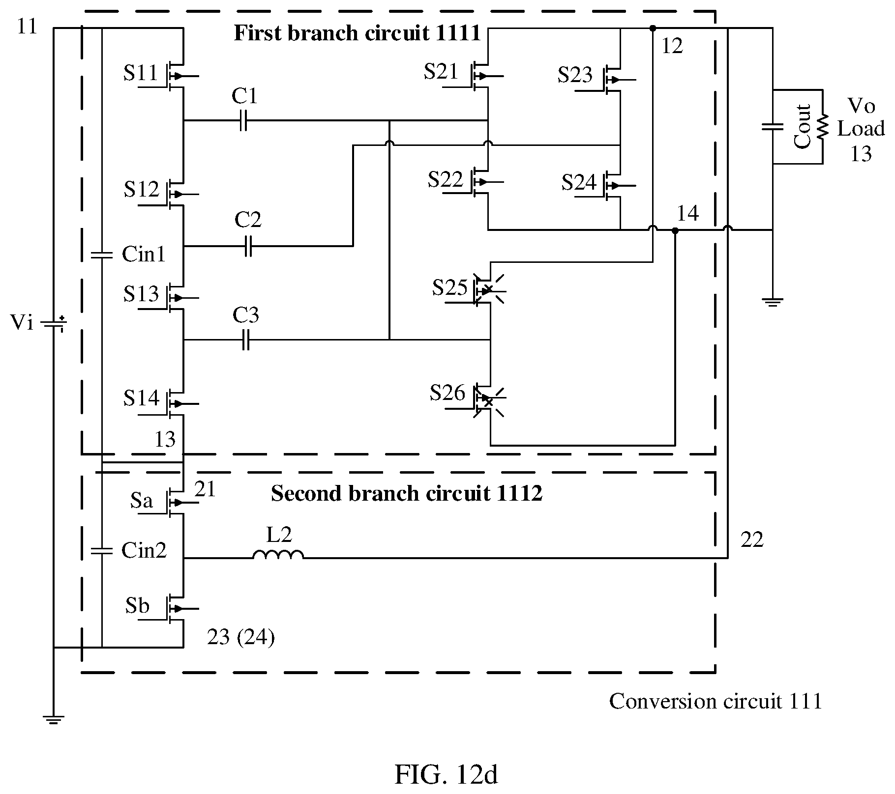 Patent US12562632 Figure 15 – Conversion circuit including isolation and conversion units, and switch-mode power supply including the conversion circuit