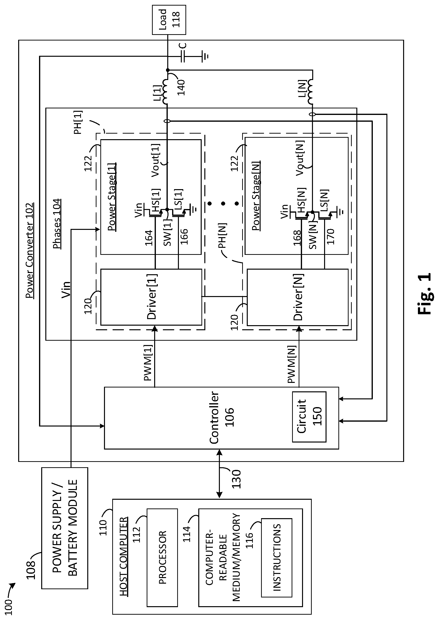 Patent US12562634 Figure 1 – Phase addition in power converters