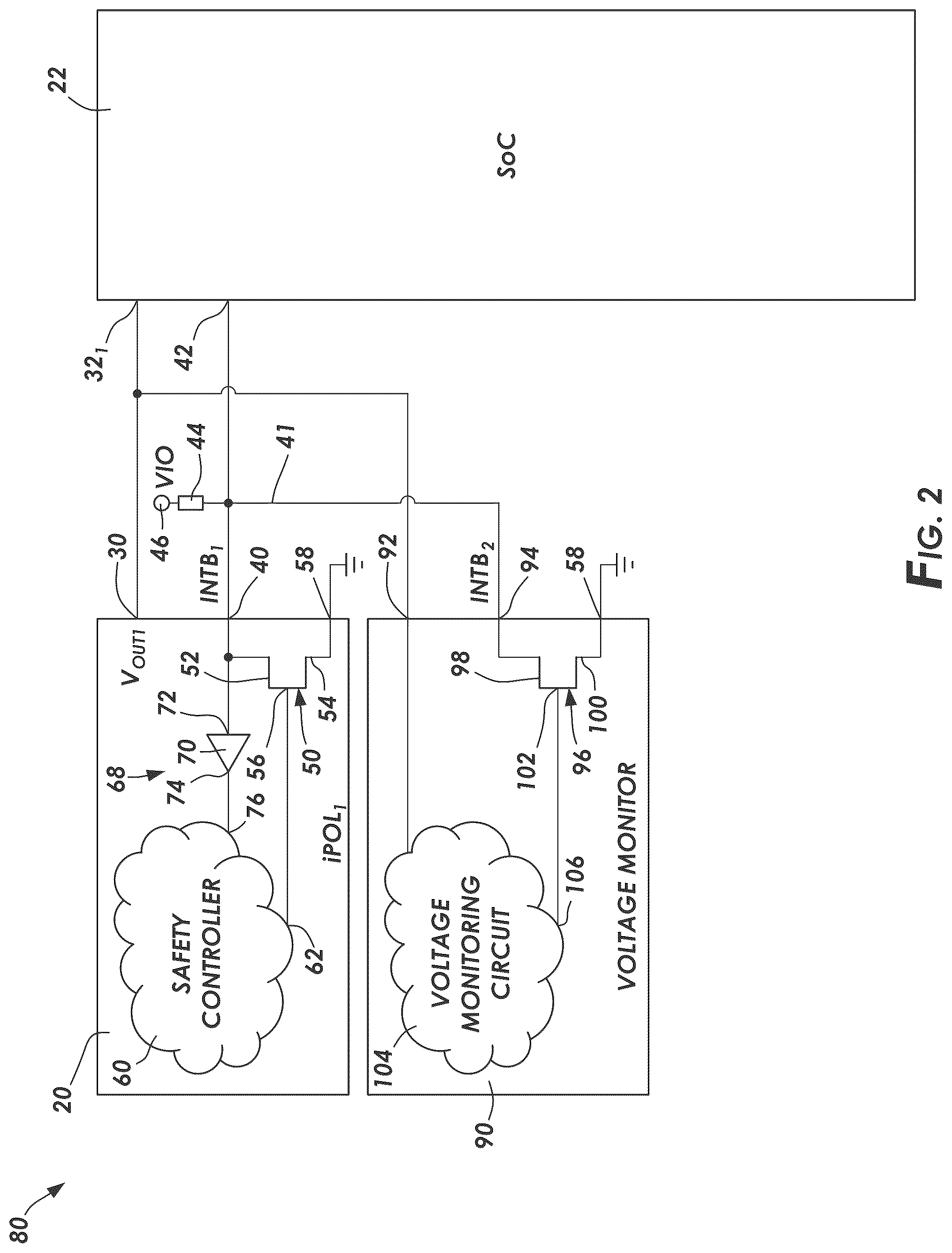 Patent US12562635 Figure 2 – Signaling open drain readback for functional safety (FUSA) applications in point of load (POL) integrated circuit