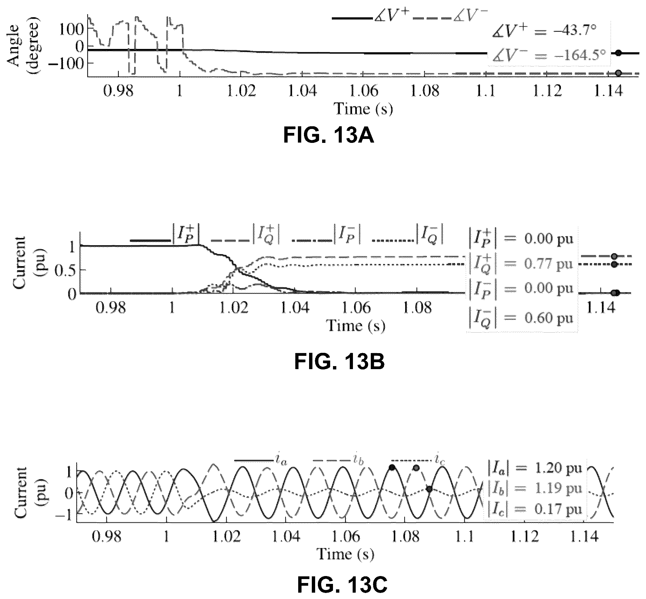 Patent US12562637 Figure 13 – System and method for determining active and reactive currents during asymmetrical low-voltage ride through (LVRT) conditions