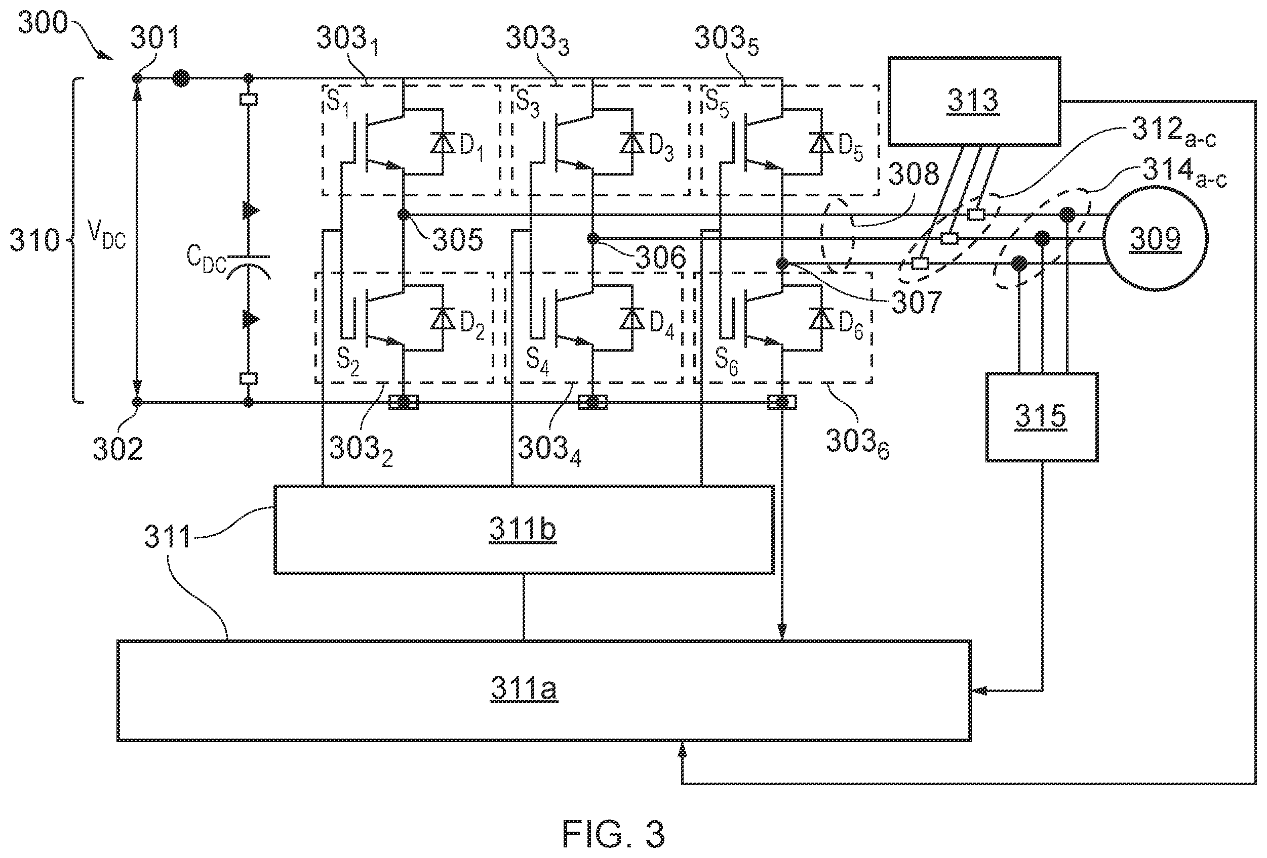 Patent US12562639 Figure 3 – Power electronics converter thermal management