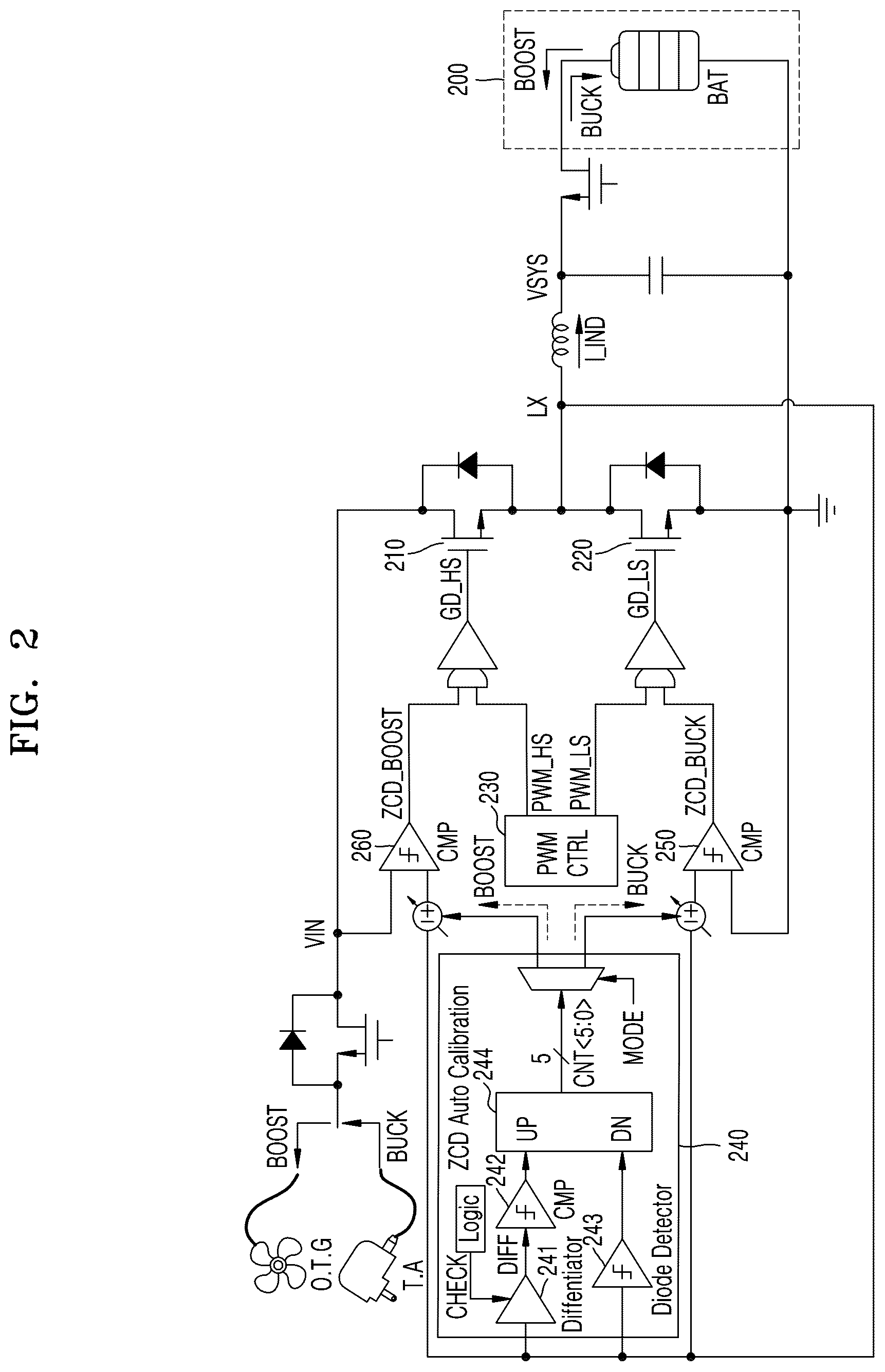 Patent US12562648 Figure 2 – Bidirectional switching converter and operating method thereof