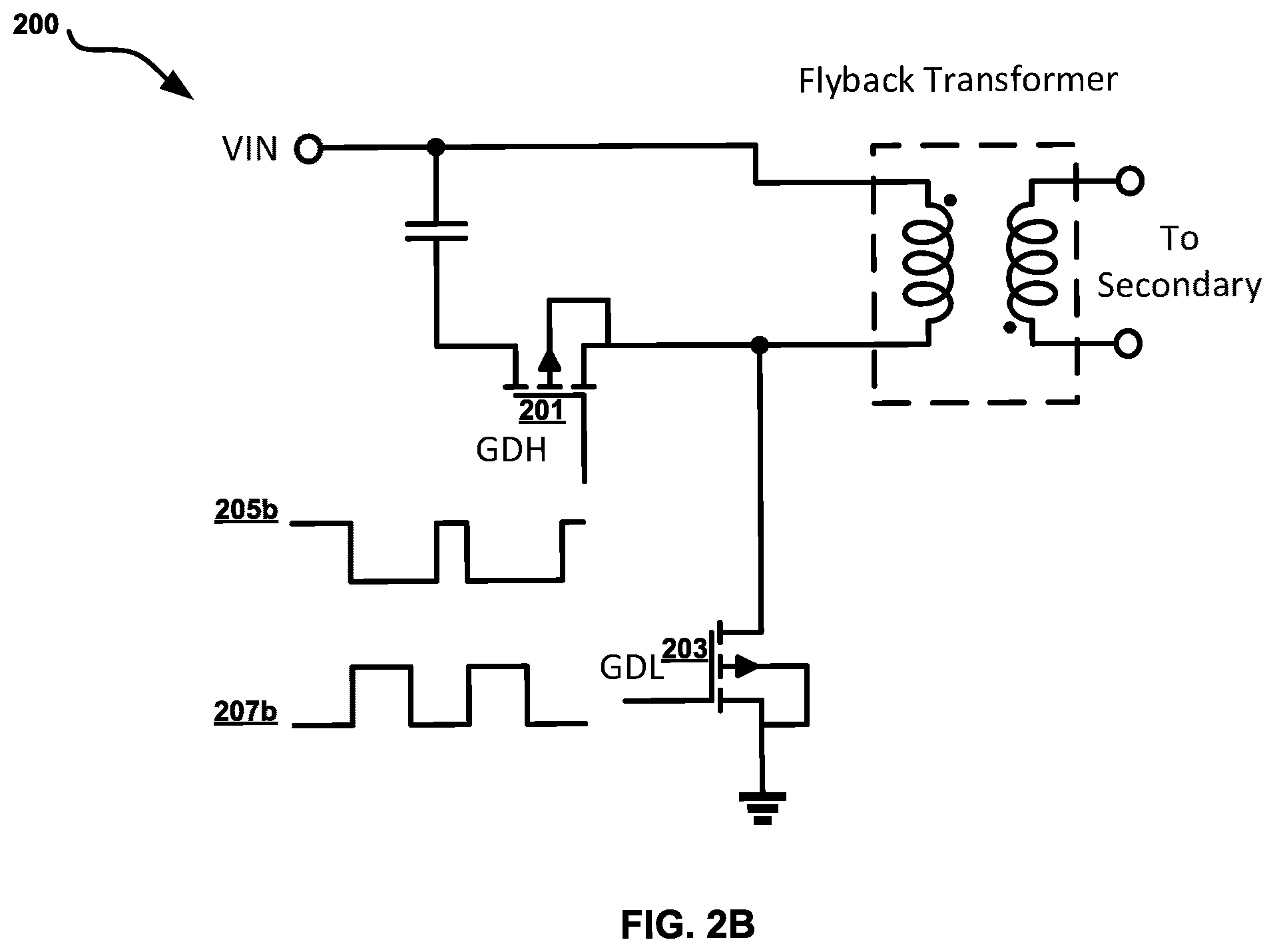 Patent US12562650 Figure 3 – Dead-time calibration scheme for active clamp flyback (ACF) primary field-effect transistors (FET)