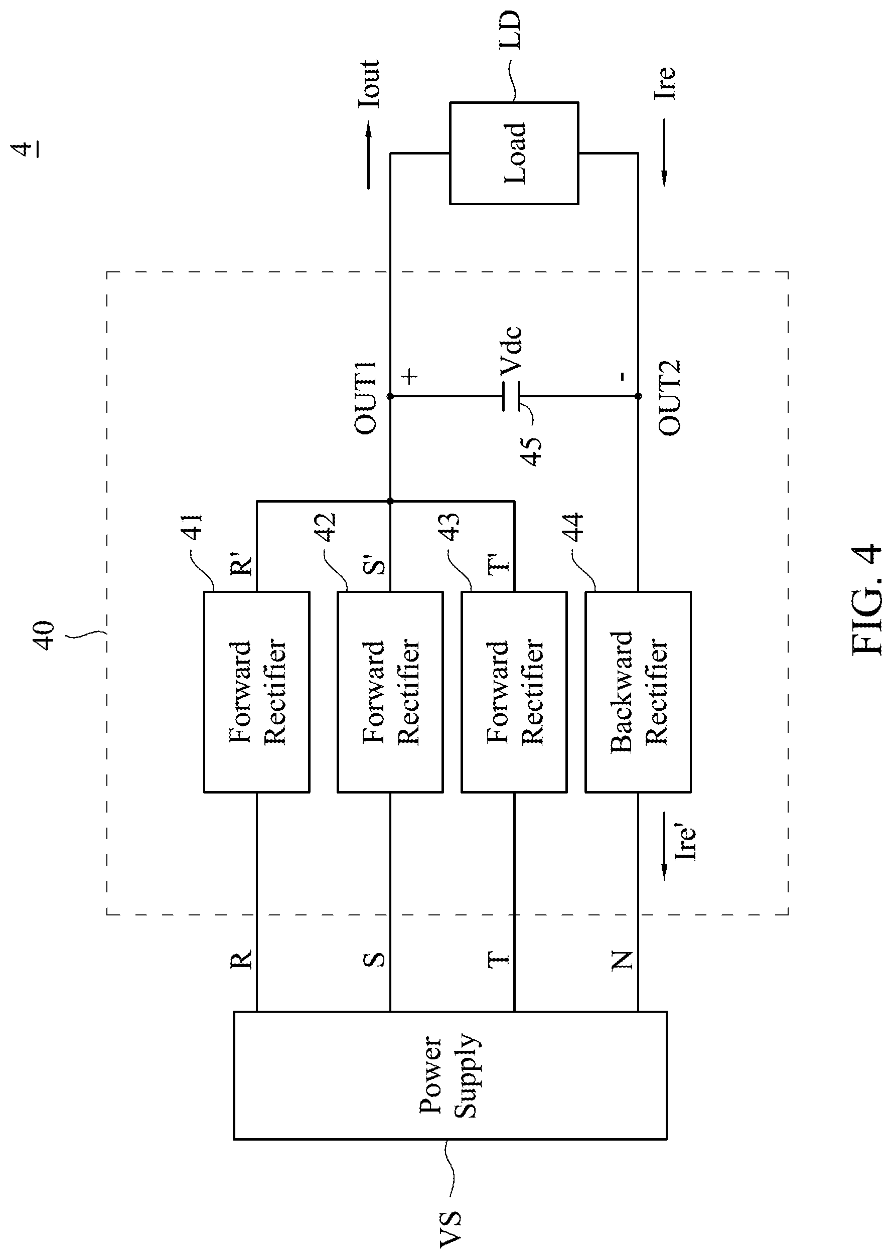 Patent US12562652 Figure 4 – Electronic transformer and three-phase four-wire power system thereof