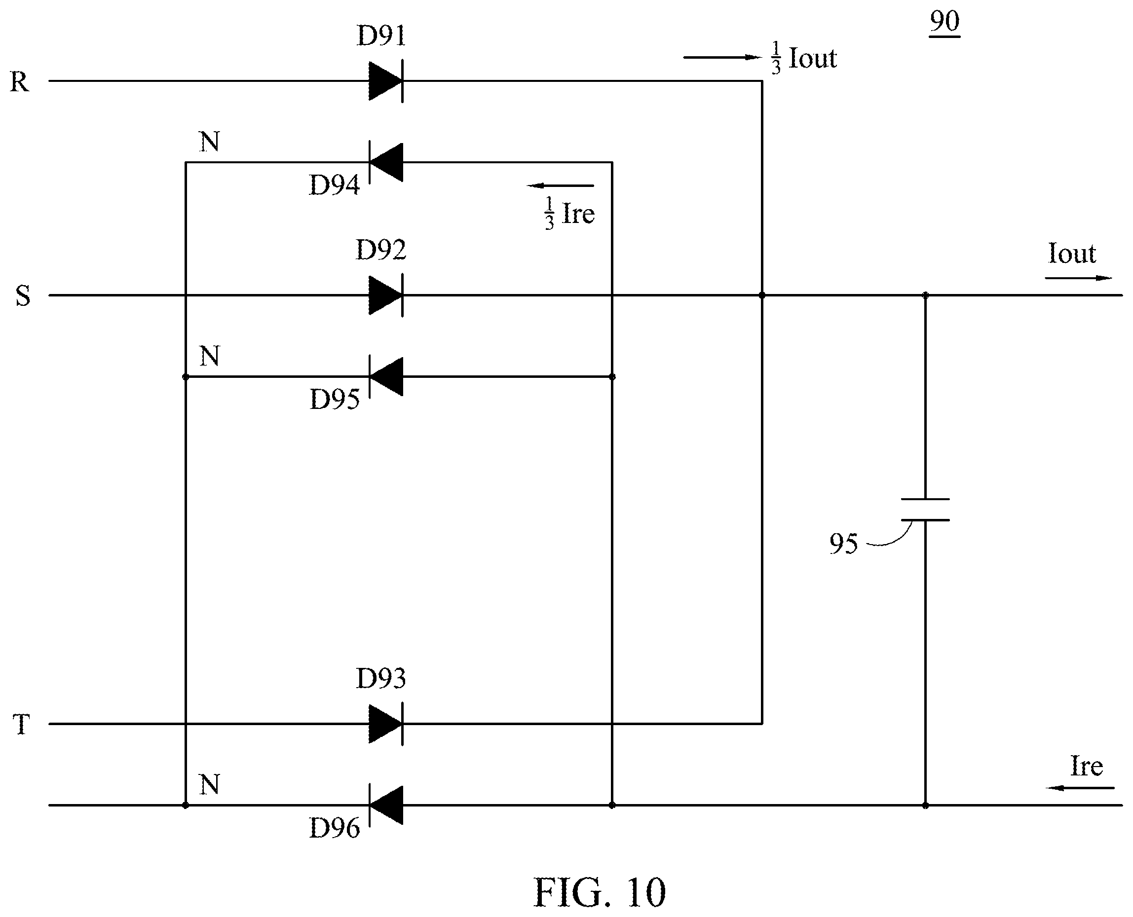 Patent US12562652 Figure 10 – Electronic transformer and three-phase four-wire power system thereof