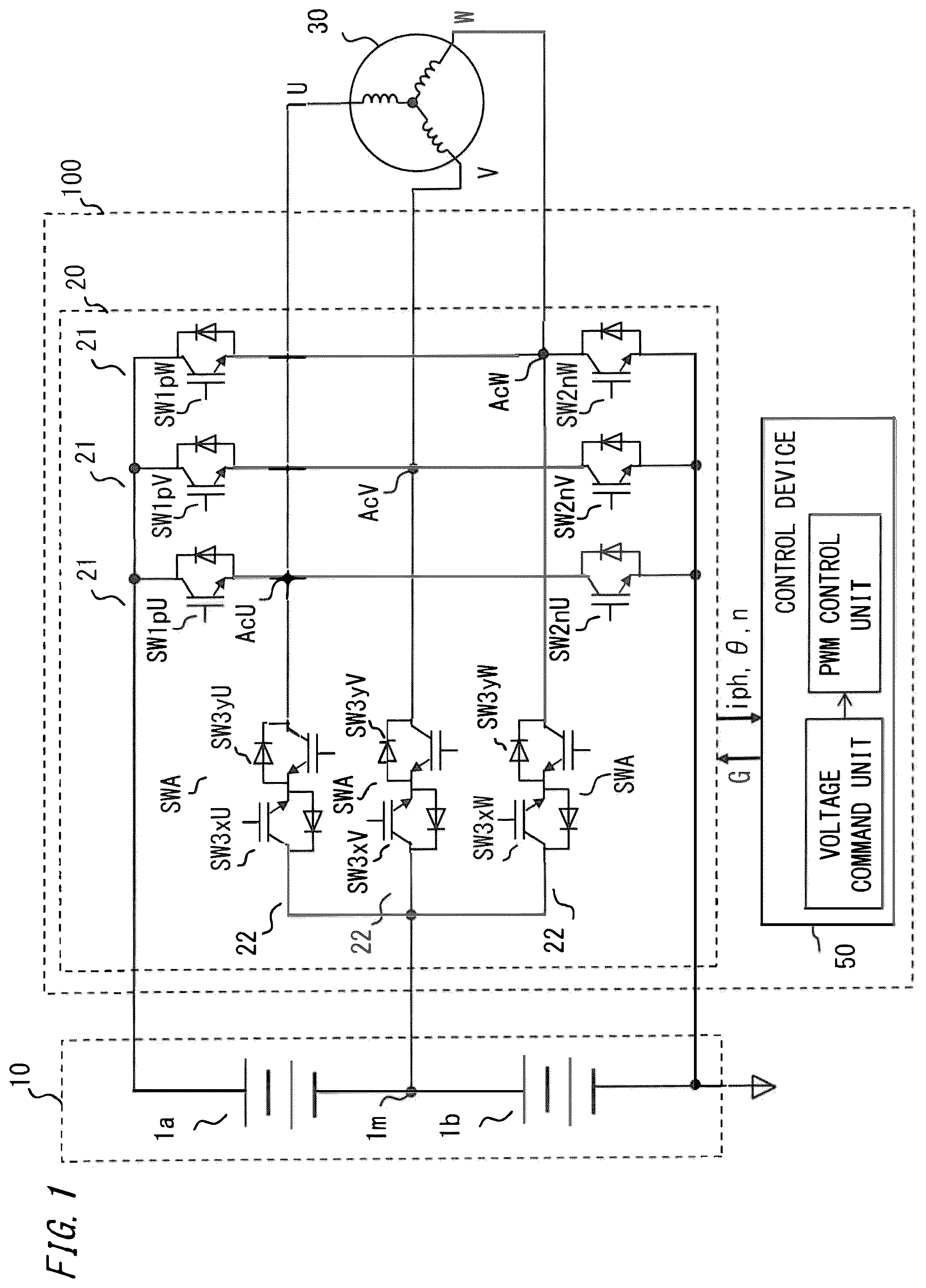 Patent US12562654 Figure 1 – Power conversion device