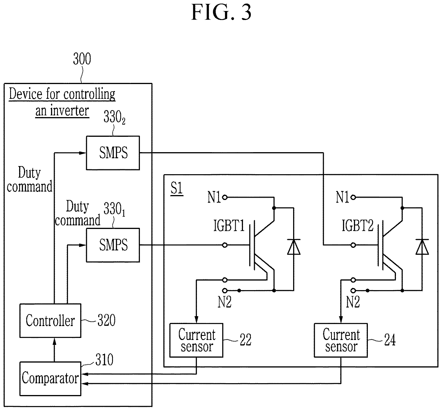 Patent US12562655 Figure 3 – Device and method for controlling inverter