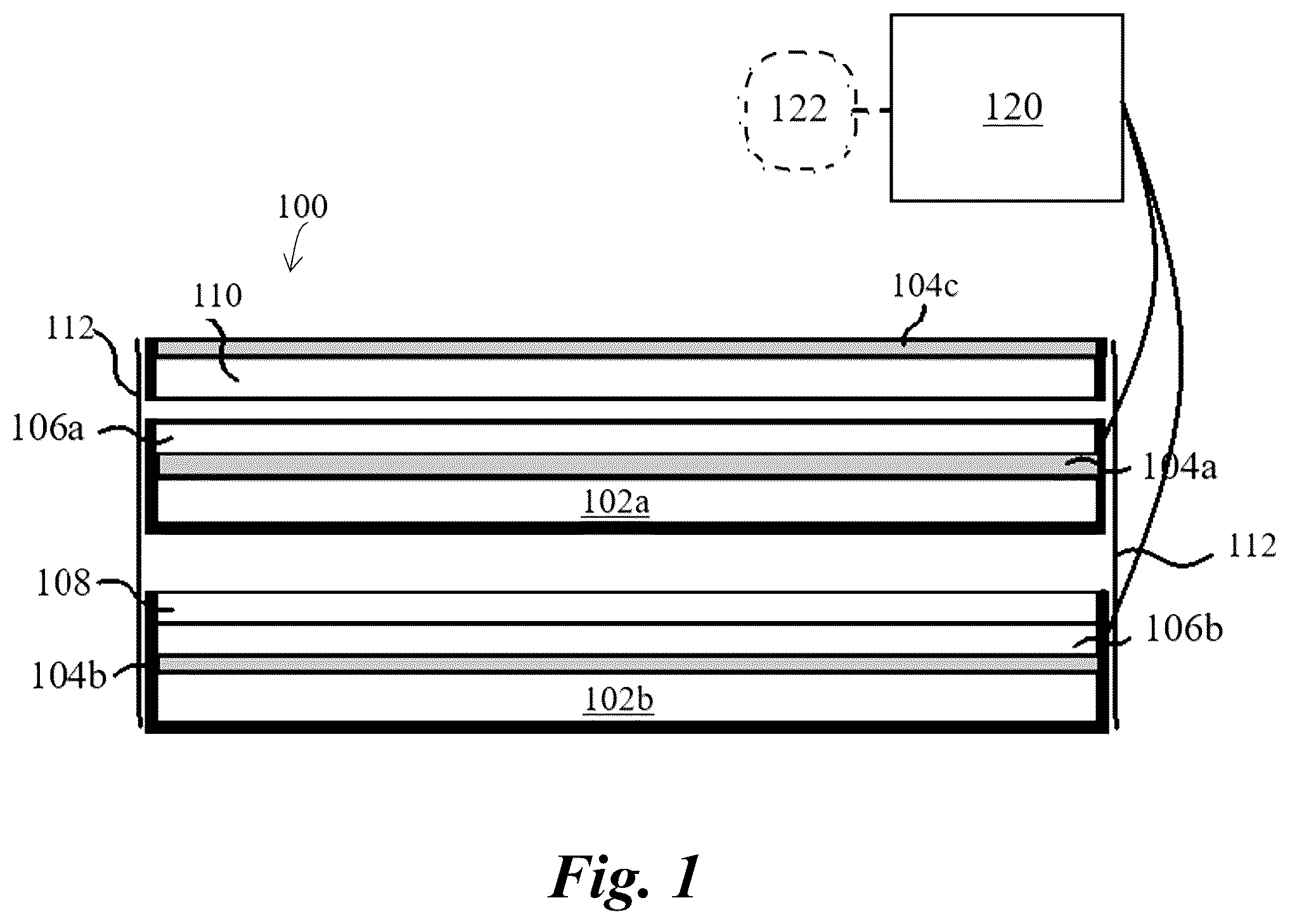 Patent US12562659 Figure 1 – Materials and methods of manufacturing fluid resistant, breathable, and antibacterial triboelectric nanogenerators and electronic textiles
