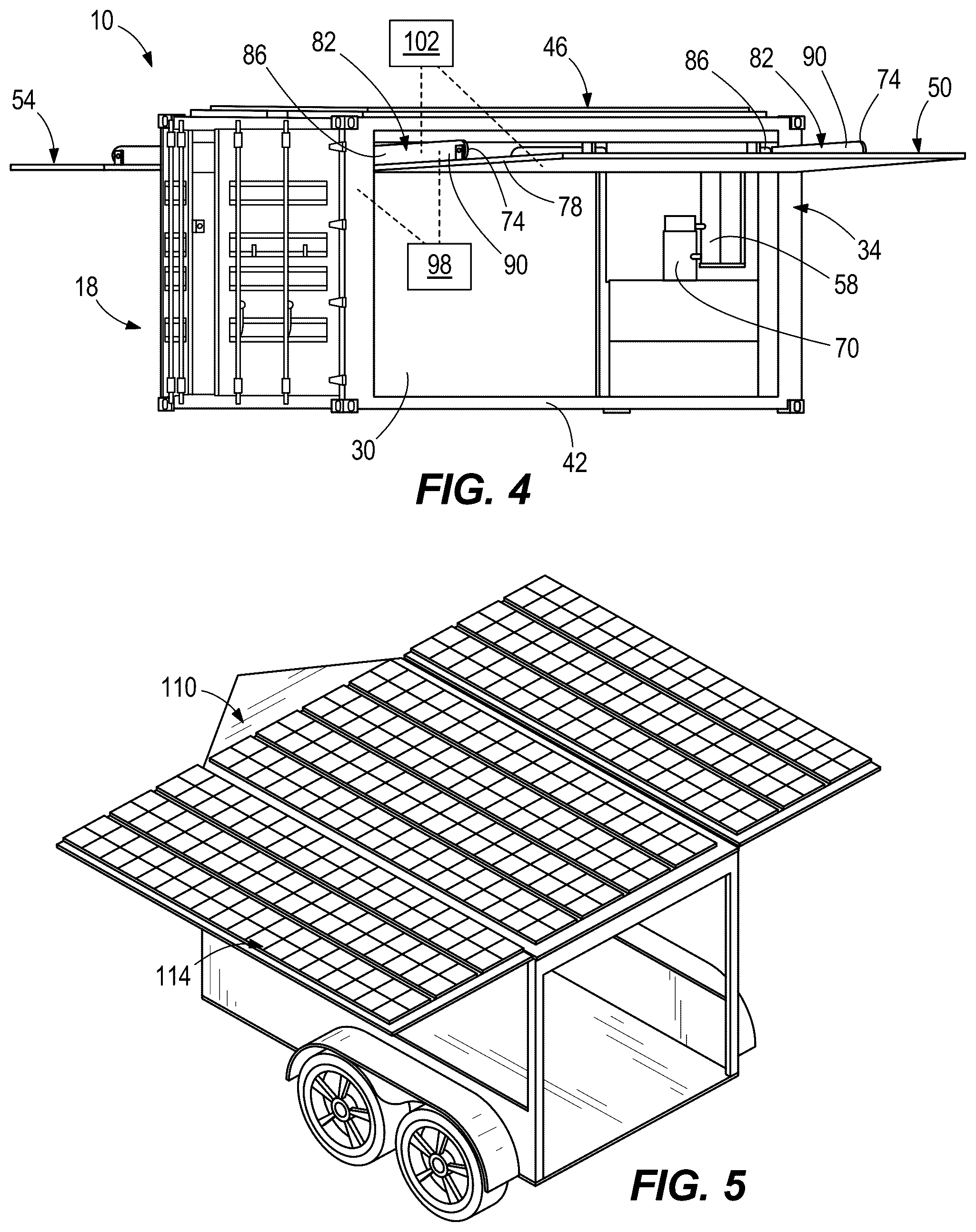 Patent US12562670 Figure 4 – Mobile generator