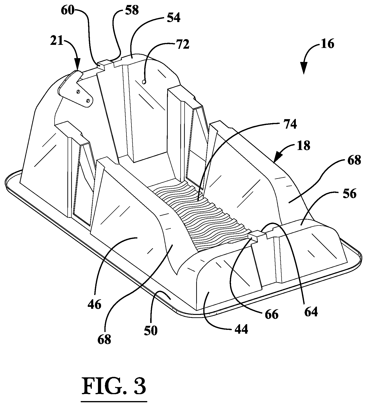 Patent US12562673 Figure 2 – Support assembly for photovoltaic modules and mounting system using the same
