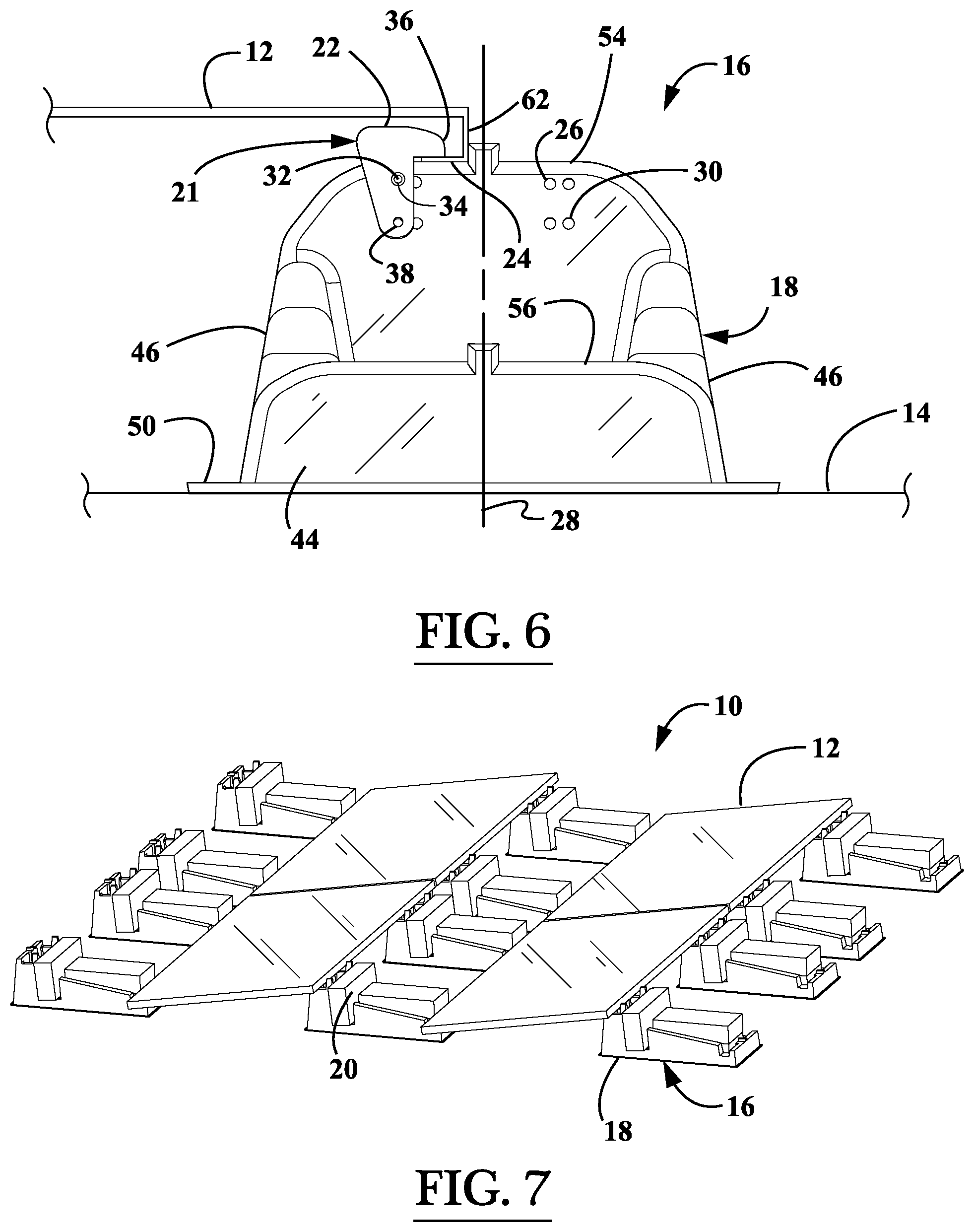 Patent US12562673 Figure 4 – Support assembly for photovoltaic modules and mounting system using the same