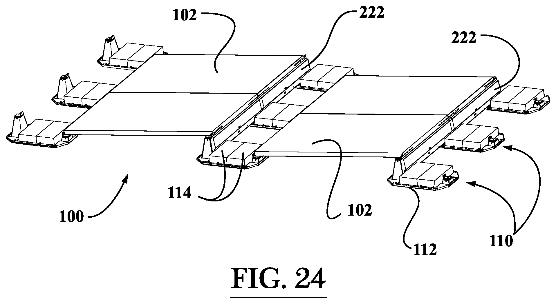 Patent US12562673 Figure 18 – Support assembly for photovoltaic modules and mounting system using the same