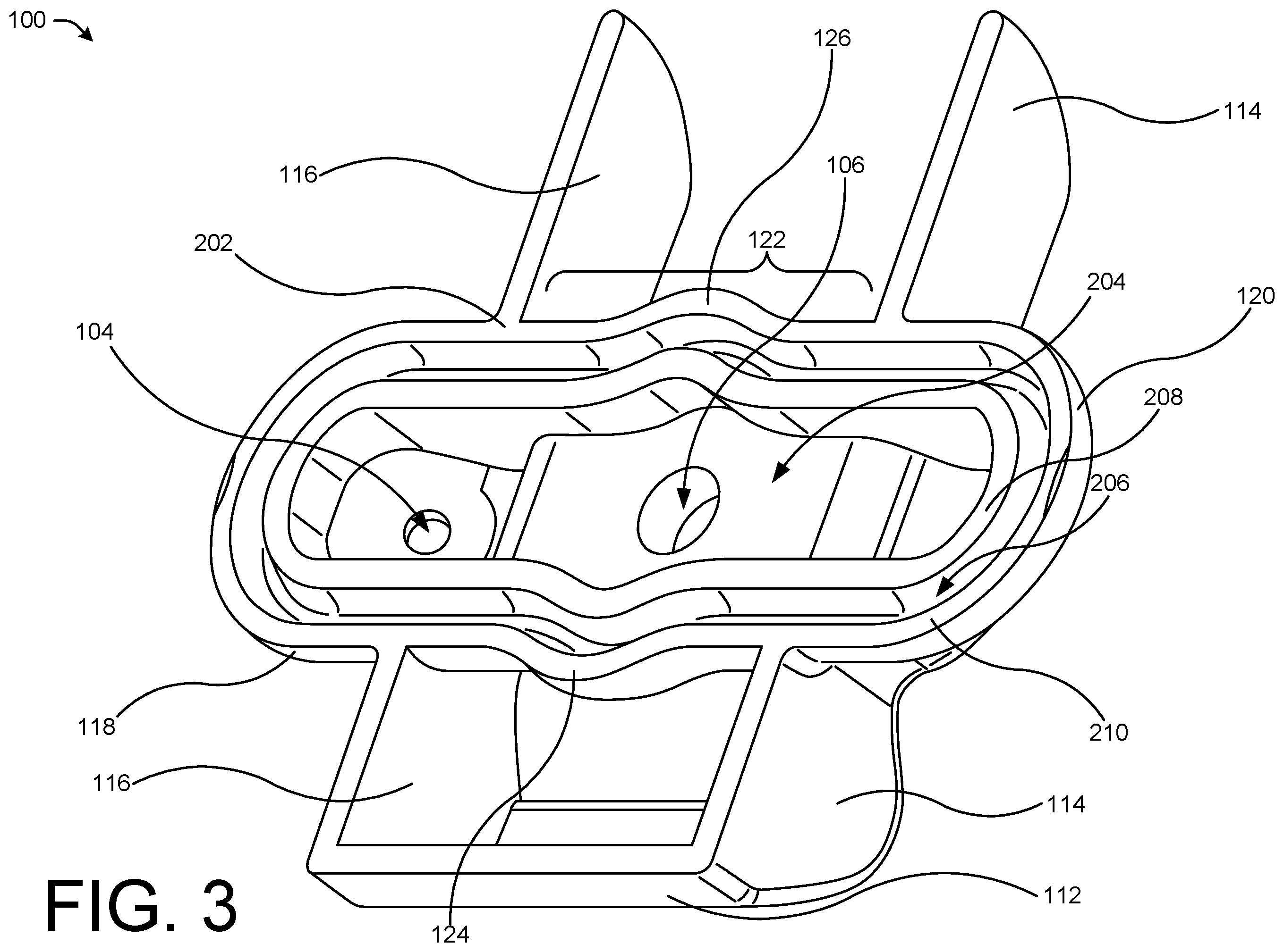 Patent US12562674 Figure 3 – Roof interface with sealant injection ports