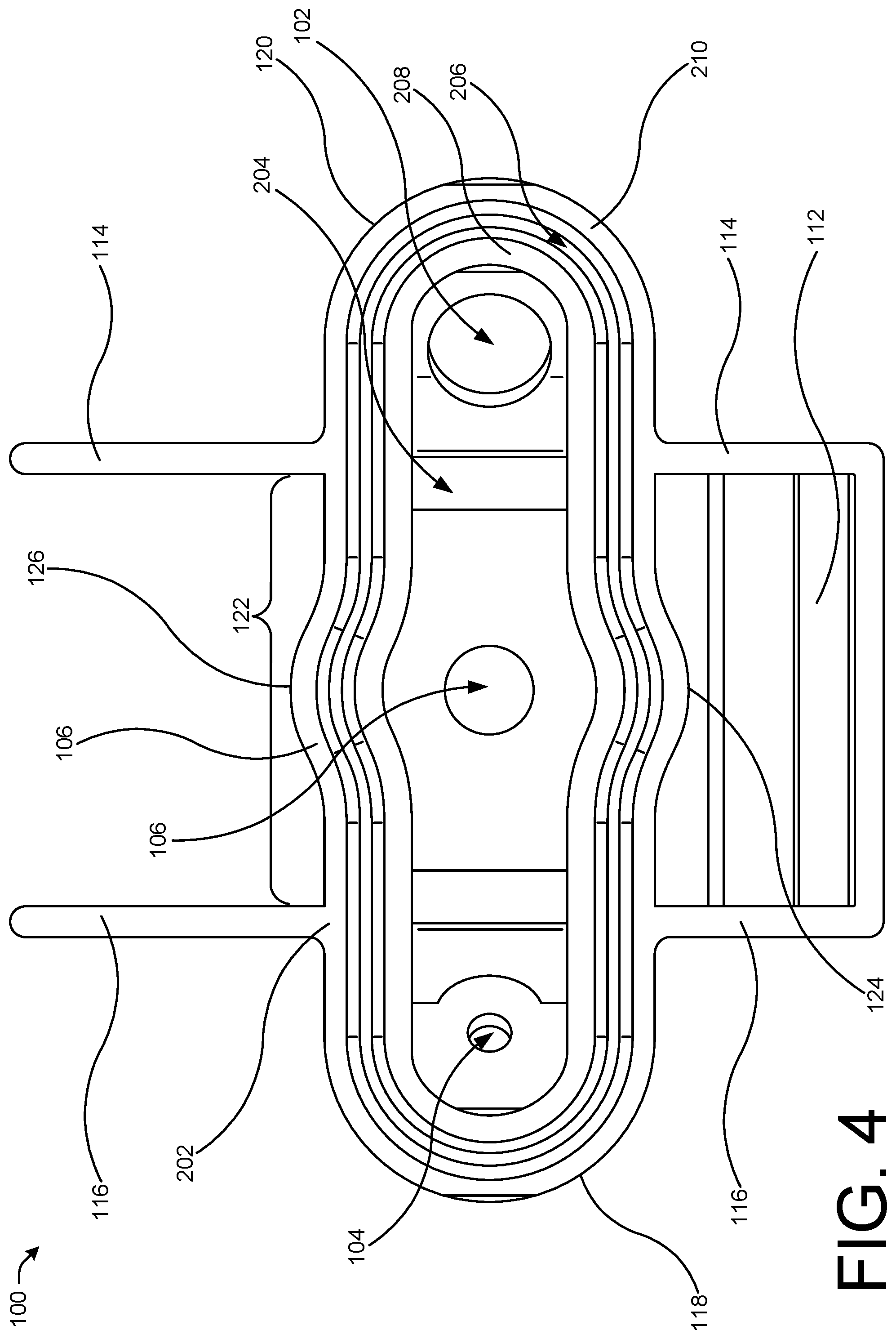 Patent US12562674 Figure 4 – Roof interface with sealant injection ports
