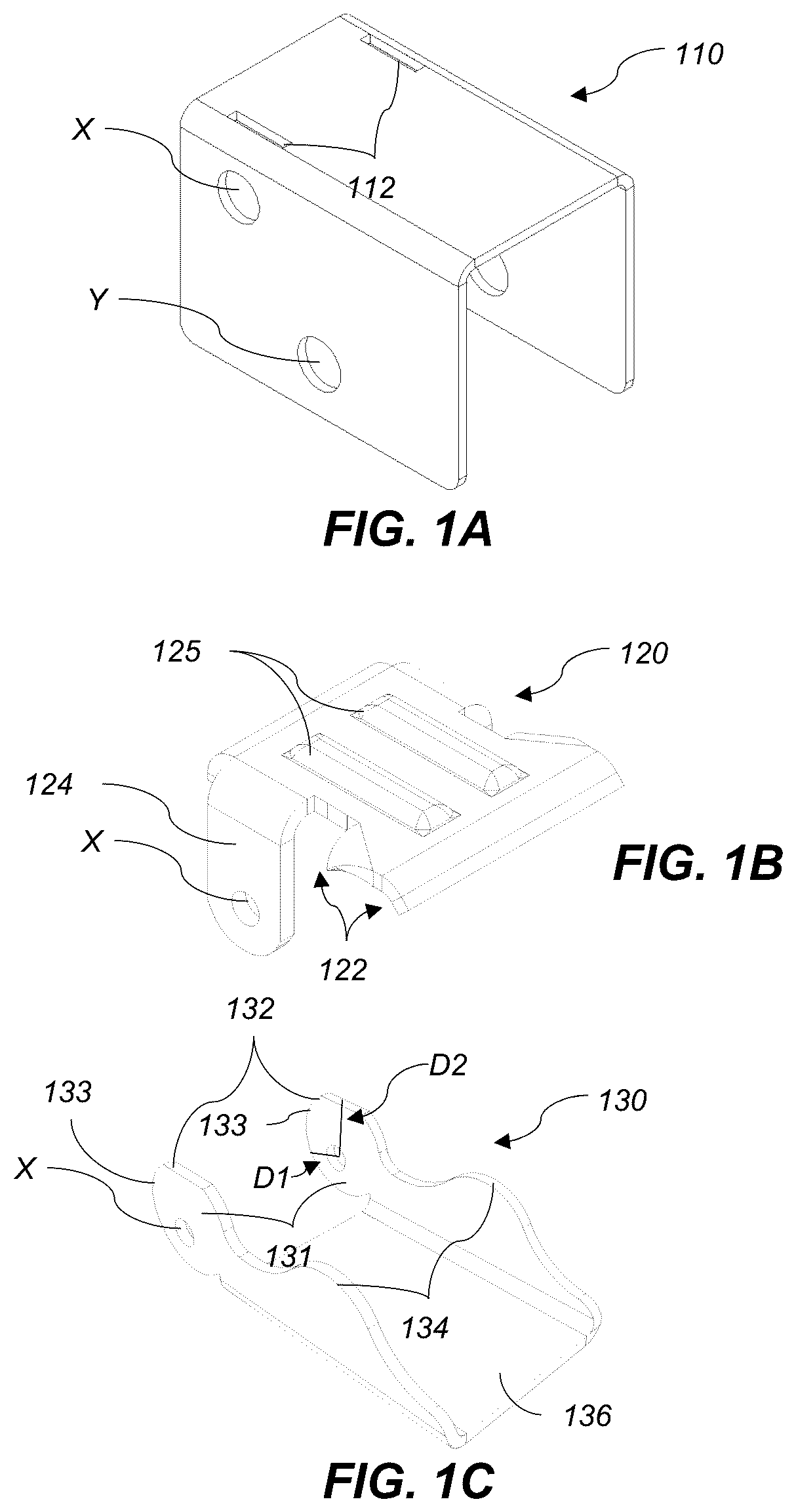 Patent US12562676 Figure 1 – Levers for solar panel clamp assemblies