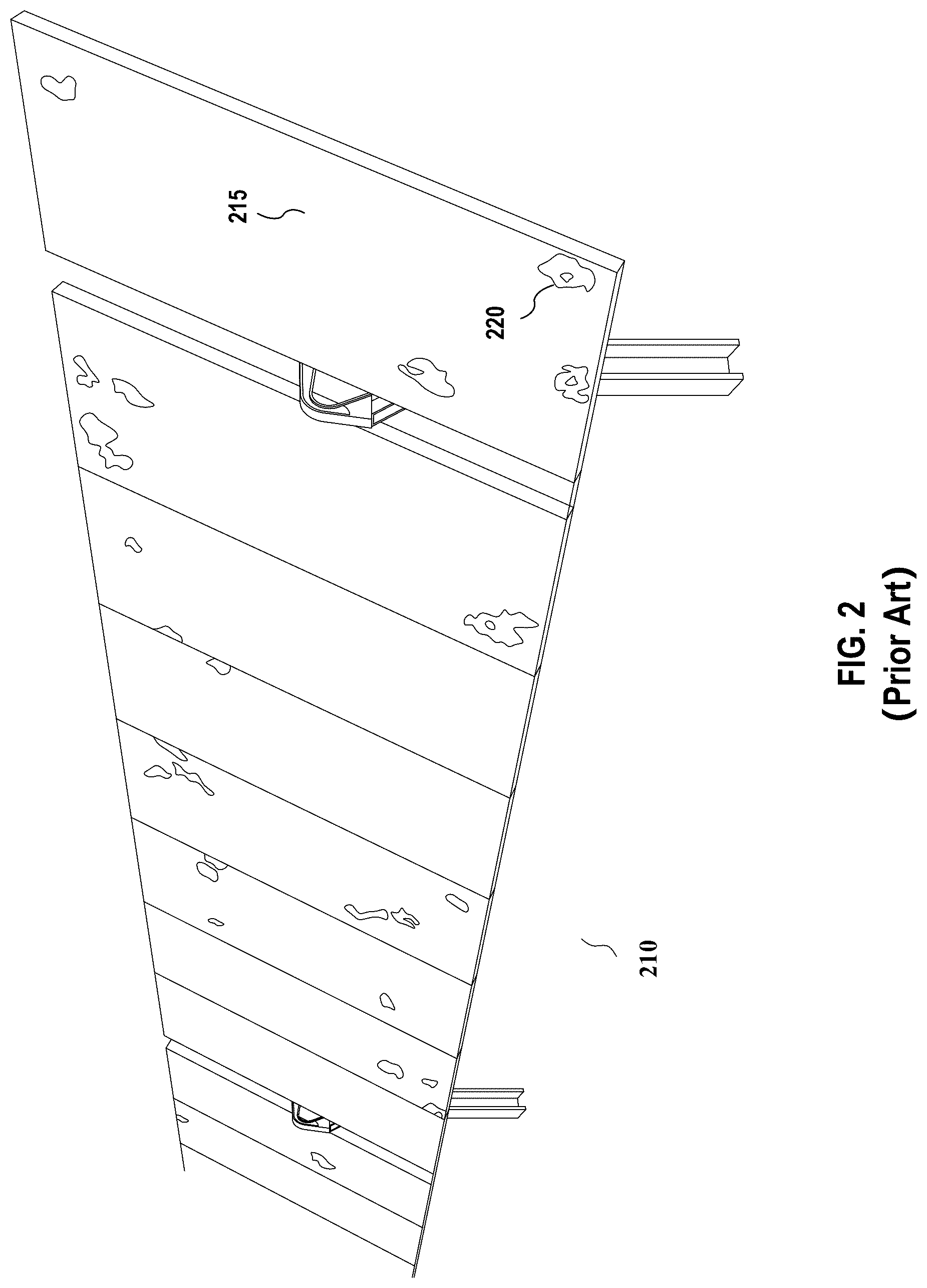 Patent US12562678 Figure 2 – High stow solar tracker with hail protection
