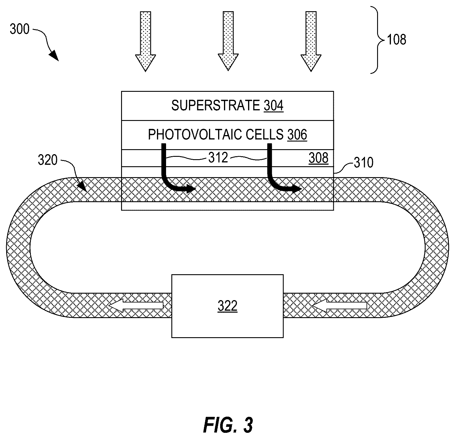 Patent US12562682 Figure 2 – Hybrid receiver for concentrated photovoltaic-thermal power systems, and associated methods