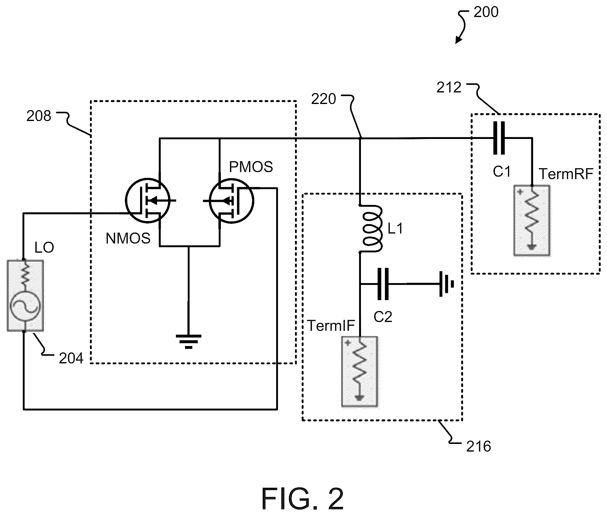 Patent US12562686 Figure 2 – Balanced mixer