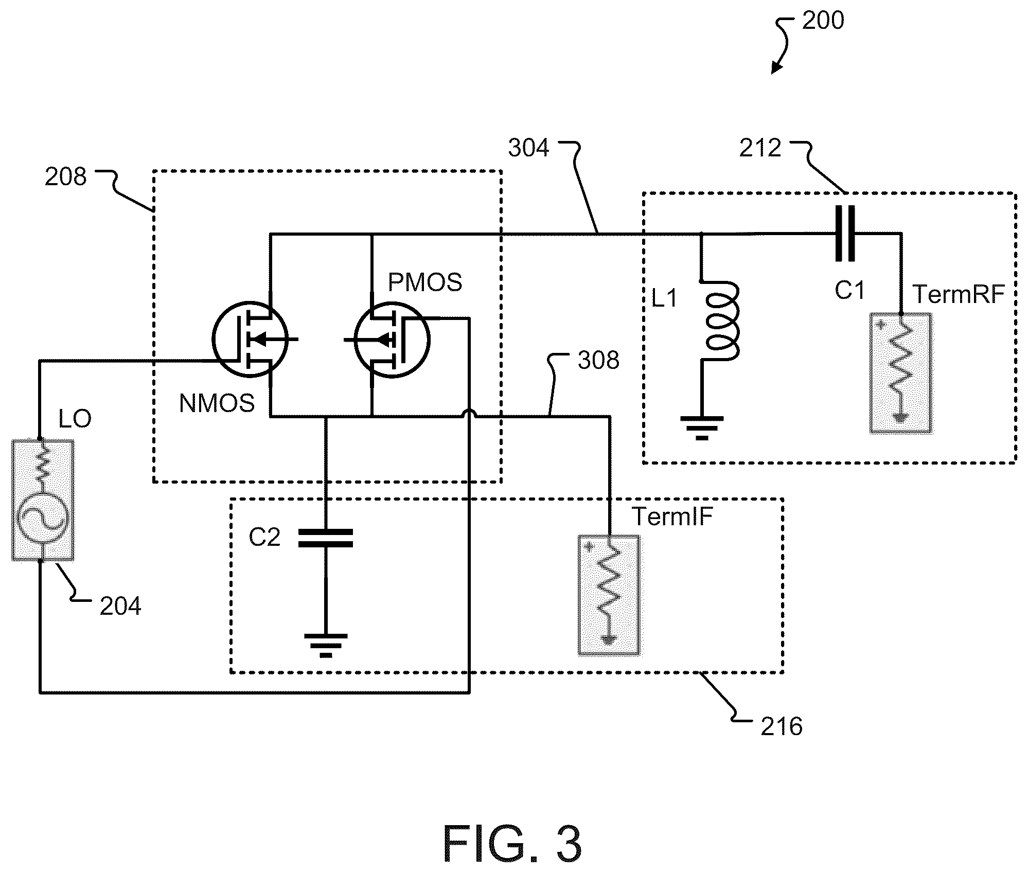 Patent US12562686 Figure 3 – Balanced mixer