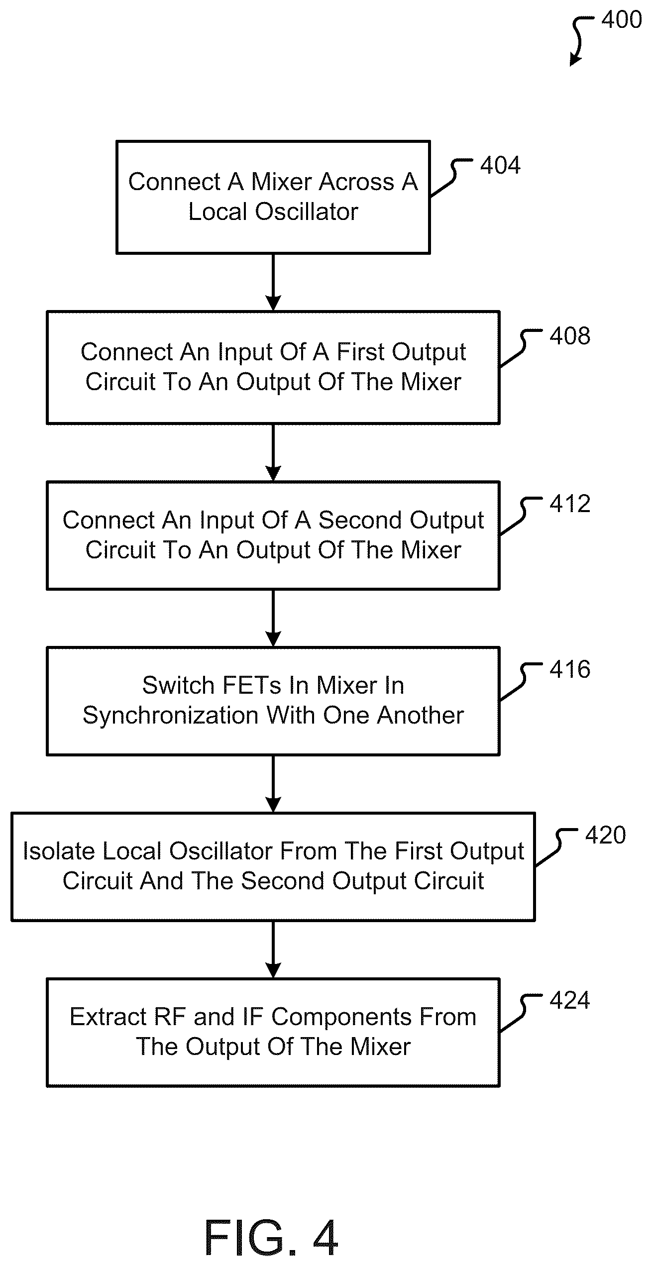 Patent US12562686 Figure 4 – Balanced mixer