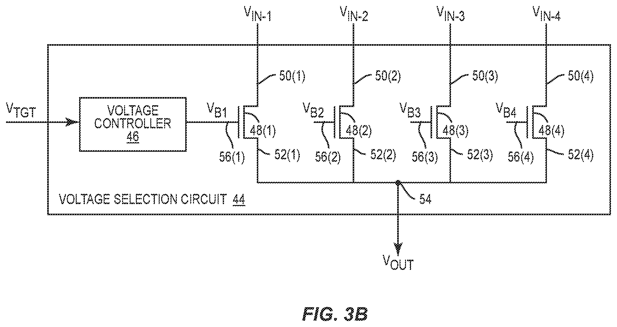 Patent US12562688 Figure 4 – Power management circuit operable with multiple supply voltages