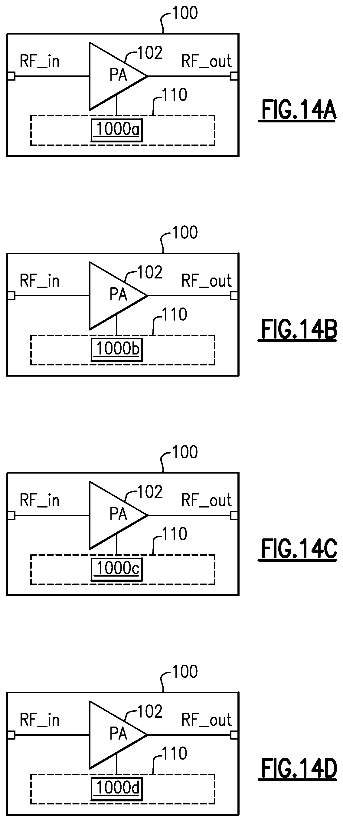 Patent US12562691 Figure 10 – Power amplifier having adaptive array size