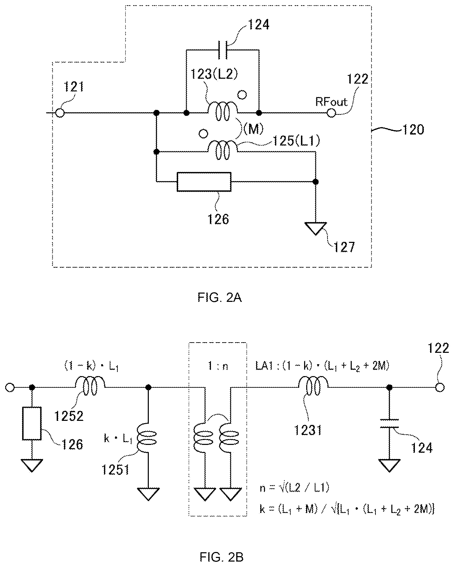 Patent US12562693 Figure 2 – Matching circuit and power amplifier circuit
