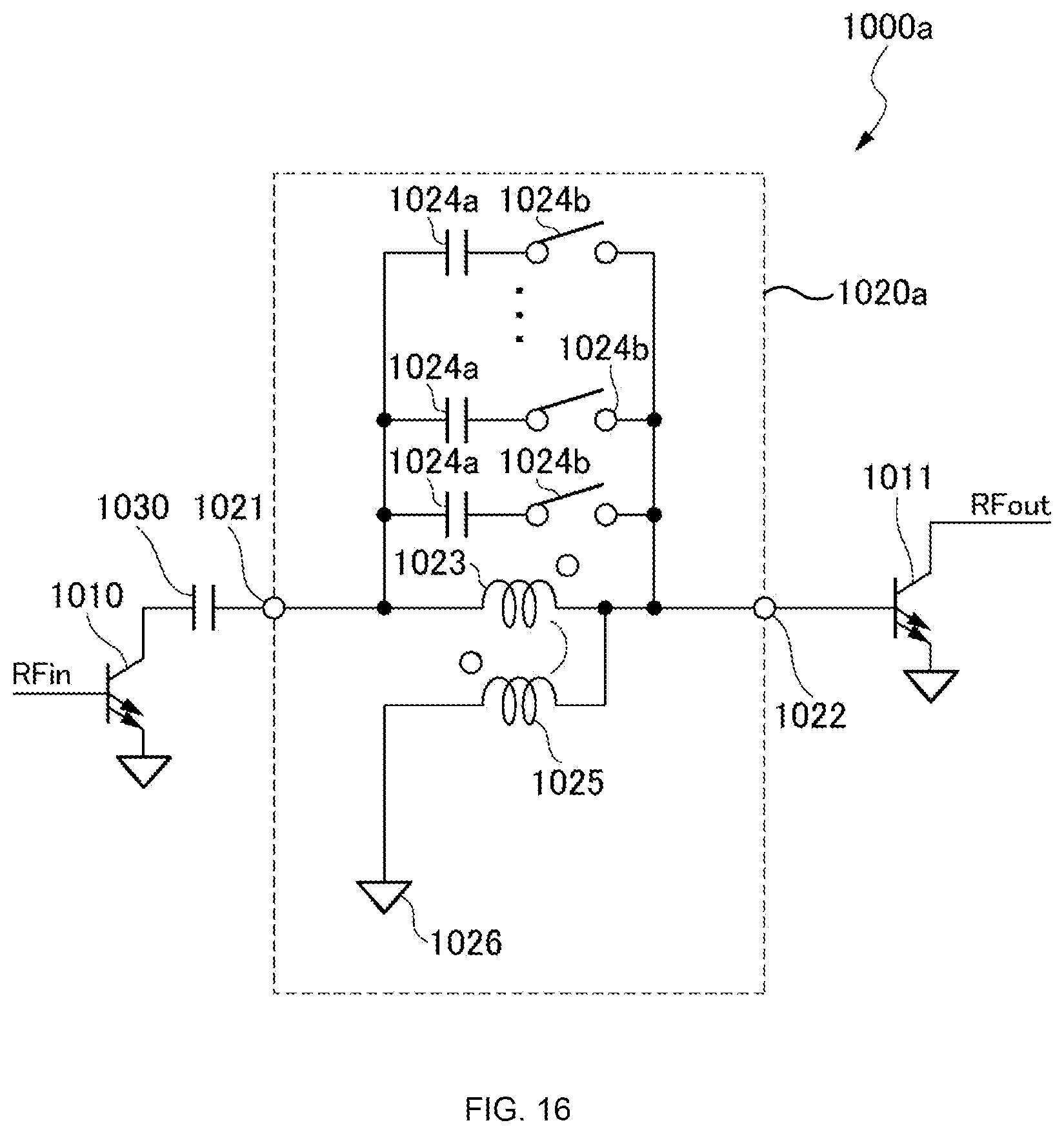 Patent US12562693 Figure 15 – Matching circuit and power amplifier circuit