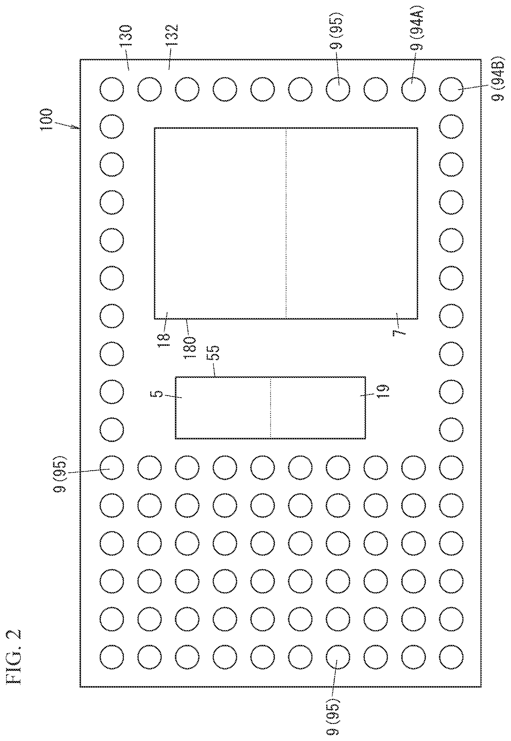 Patent US12562698 Figure 2 – Radio-frequency module and communication device