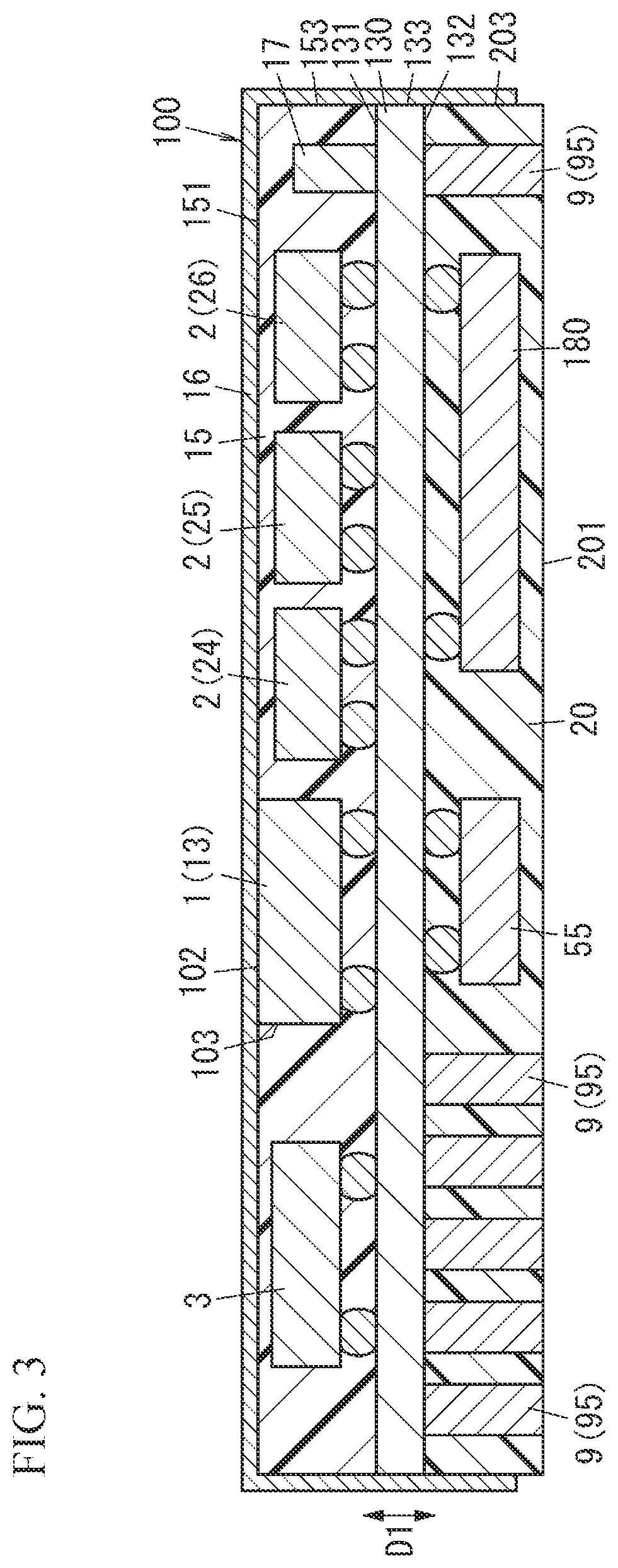 Patent US12562698 Figure 3 – Radio-frequency module and communication device