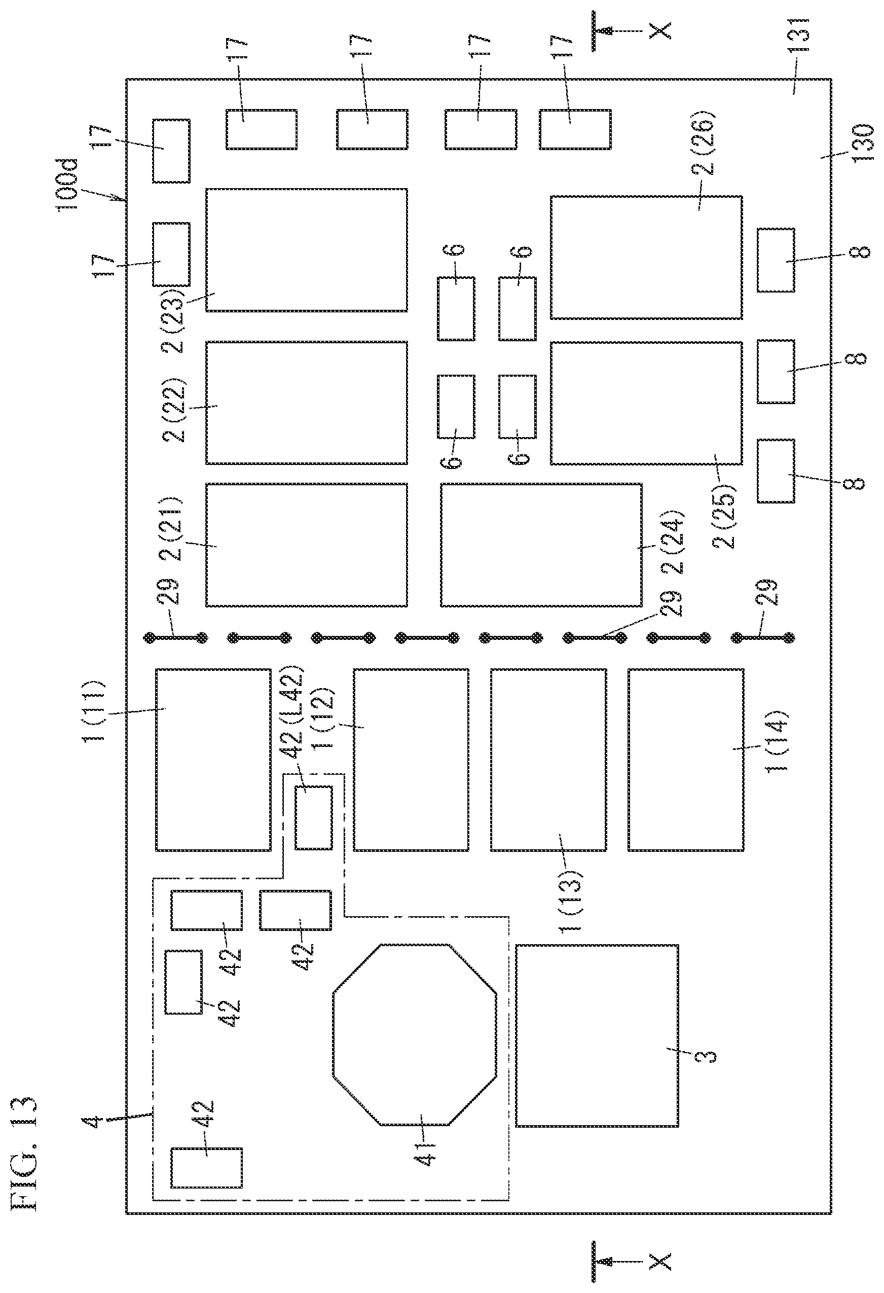Patent US12562698 Figure 13 – Radio-frequency module and communication device