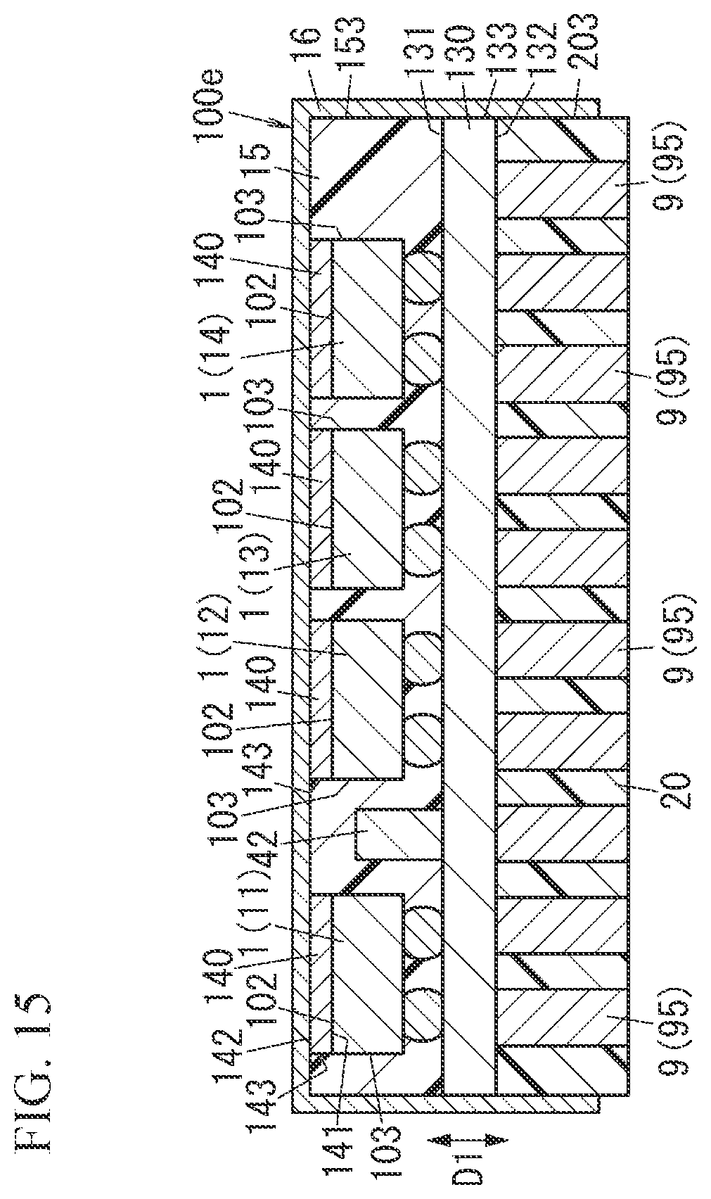 Patent US12562698 Figure 15 – Radio-frequency module and communication device