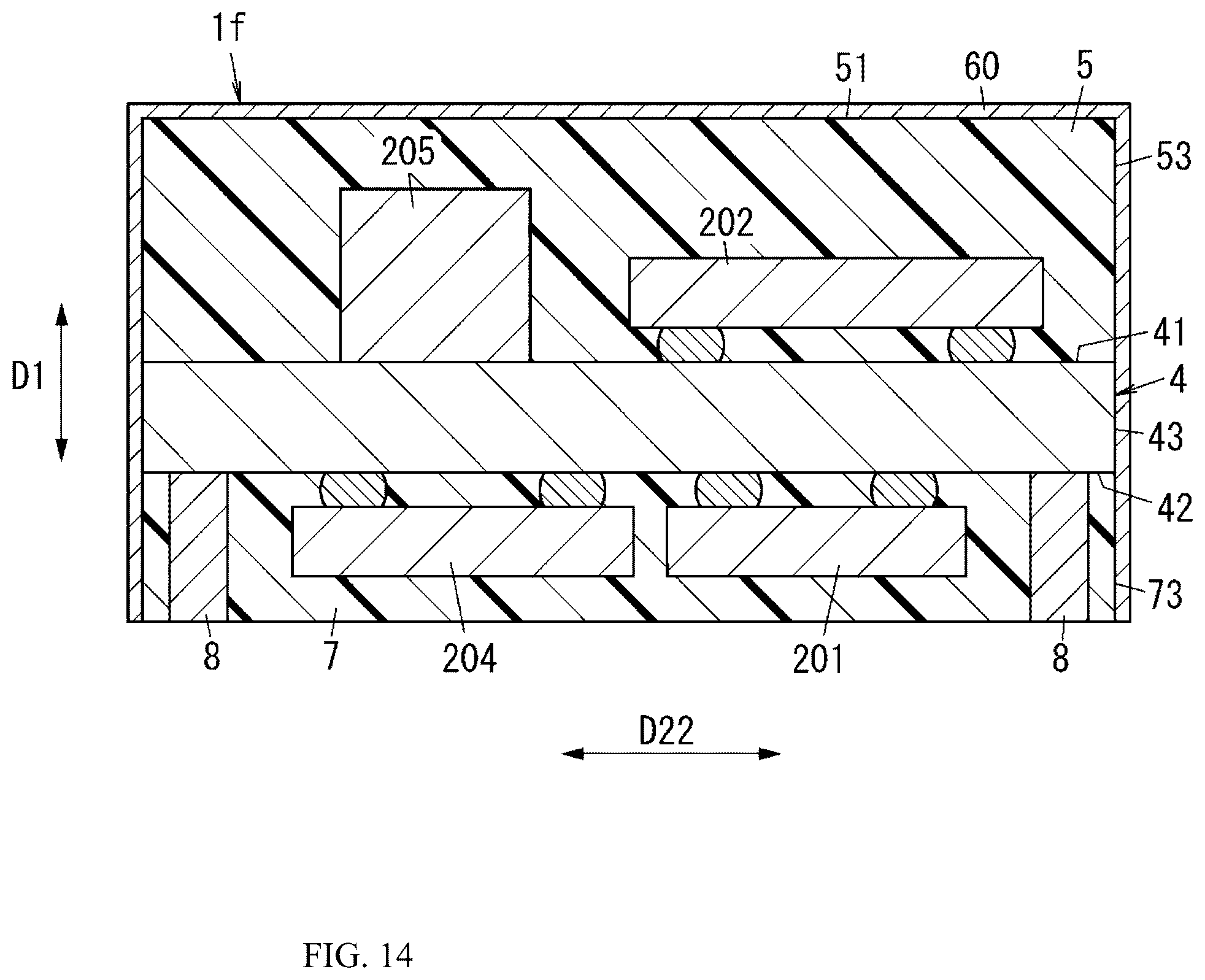 Patent US12562705 Figure 14 – Radio frequency module including control circuit positioned between switches and communication device