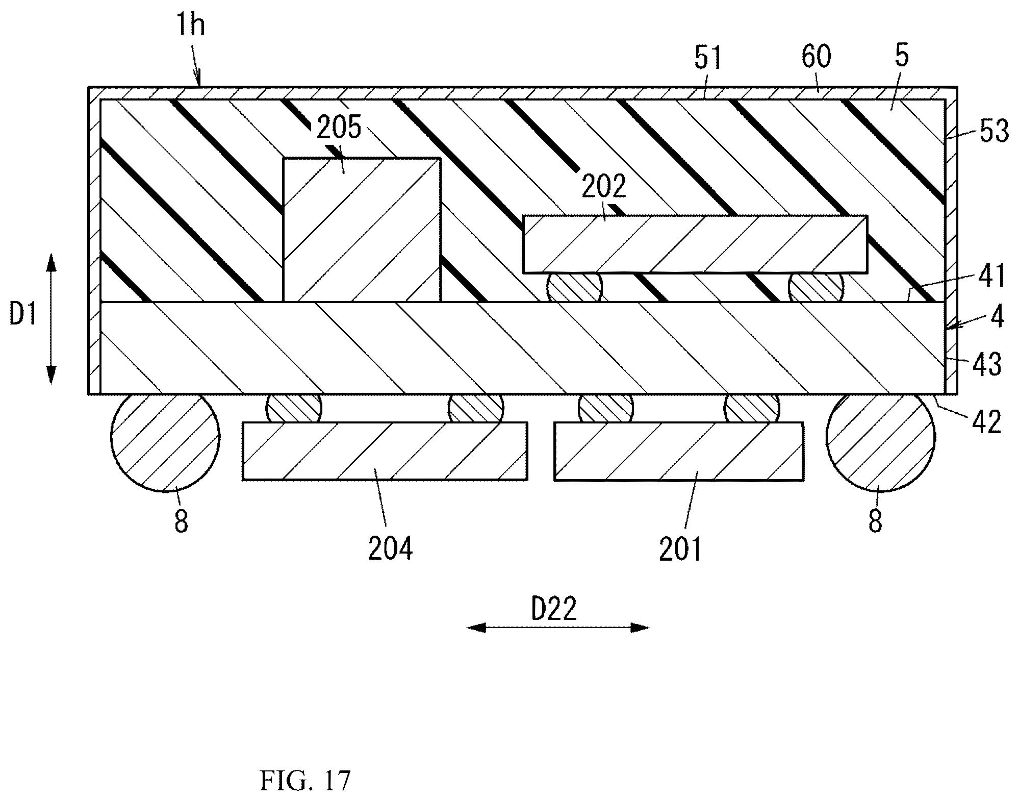 Patent US12562705 Figure 17 – Radio frequency module including control circuit positioned between switches and communication device