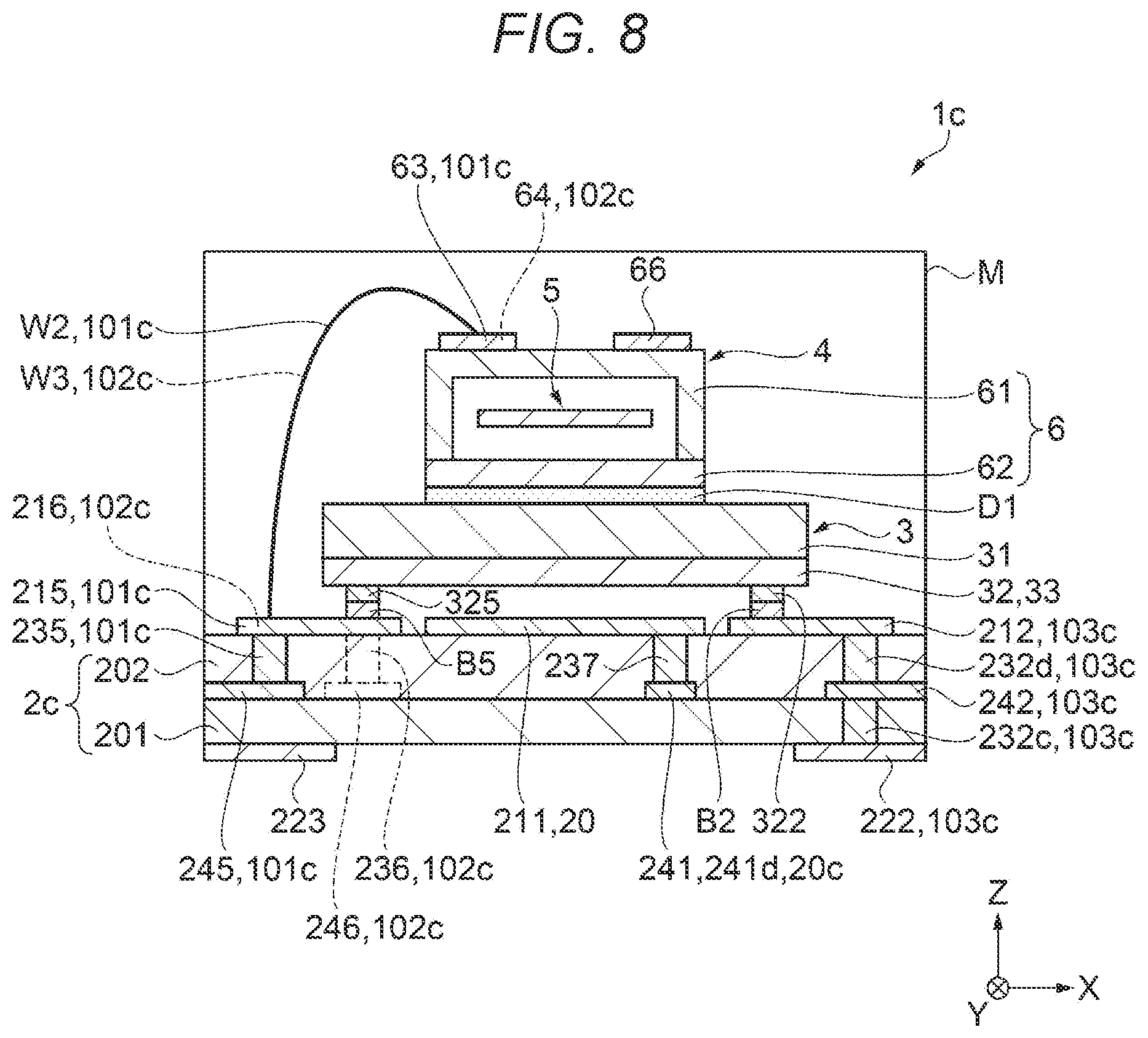 Patent US12562708 Figure 8 – Vibrator device