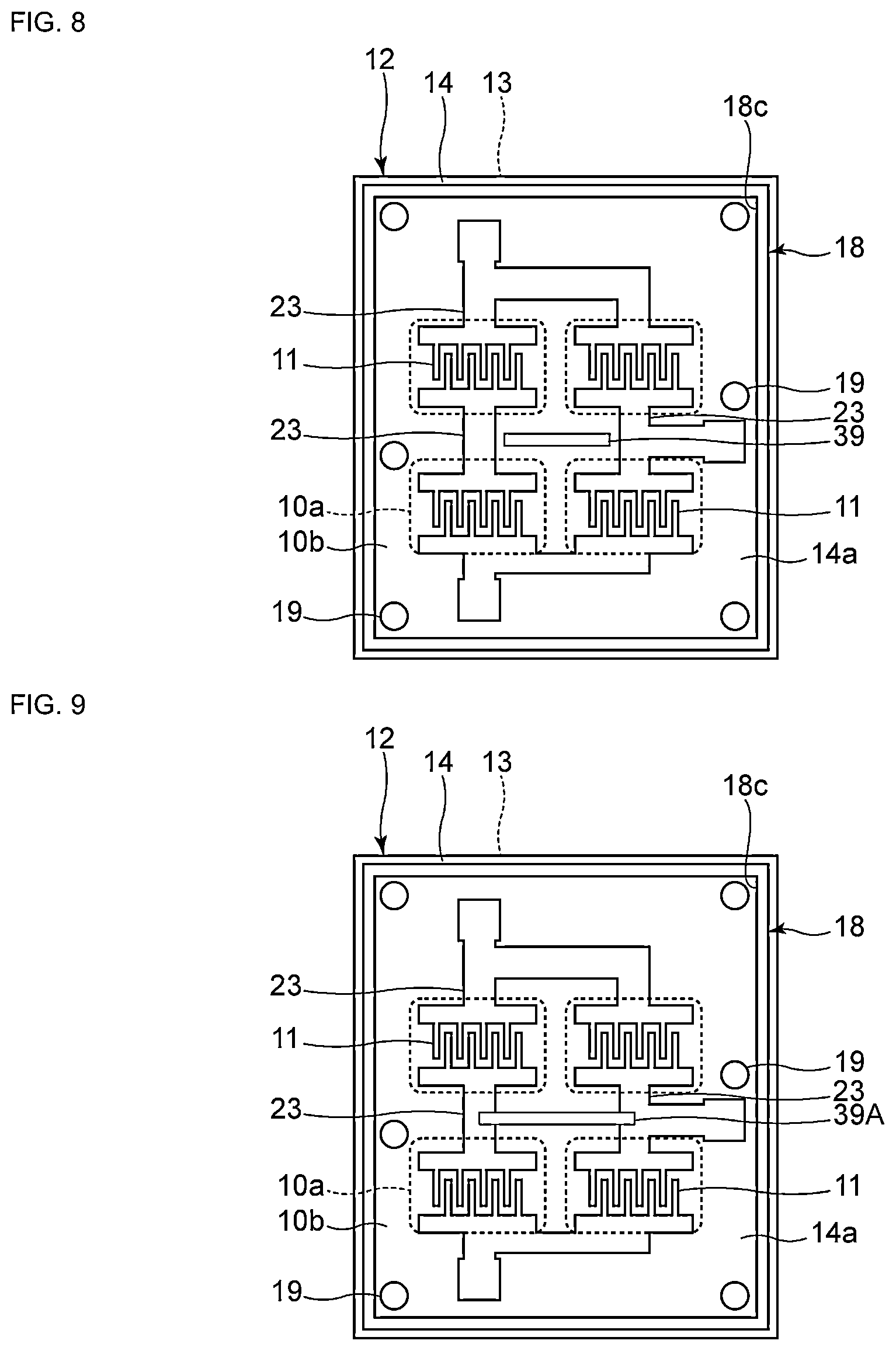 Patent US12562709 Figure 4 – Acoustic wave device