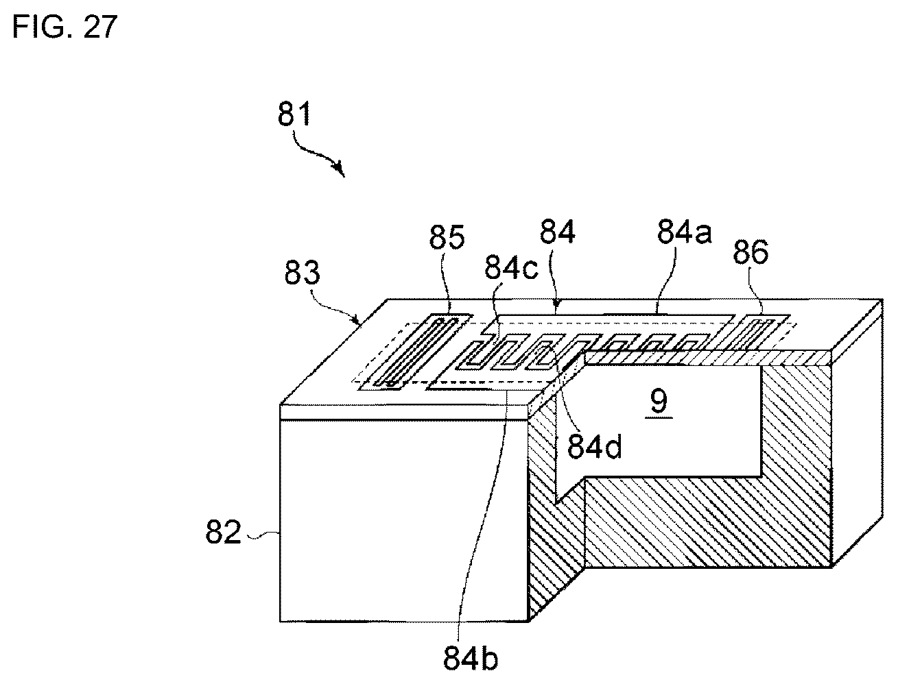 Patent US12562709 Figure 14 – Acoustic wave device