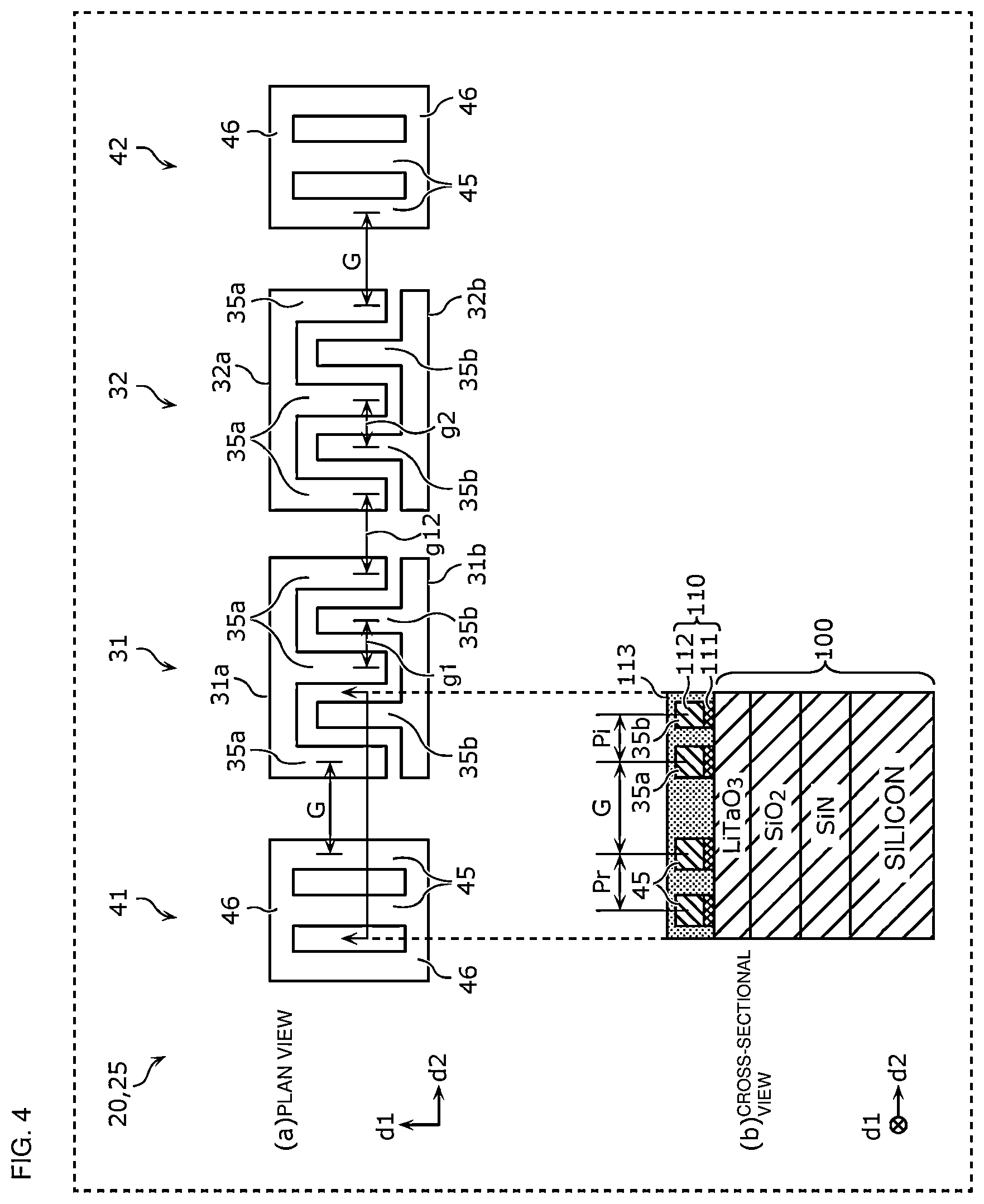 Patent US12562710 Figure 4 – Acoustic wave filter and multiplexer