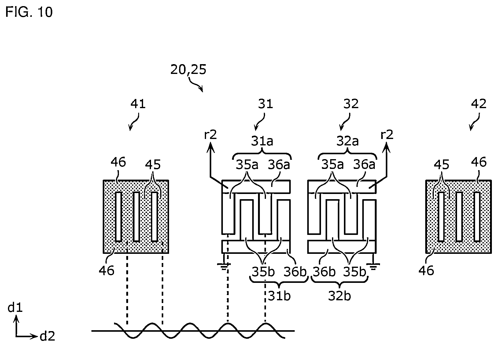 Patent US12562710 Figure 8 – Acoustic wave filter and multiplexer