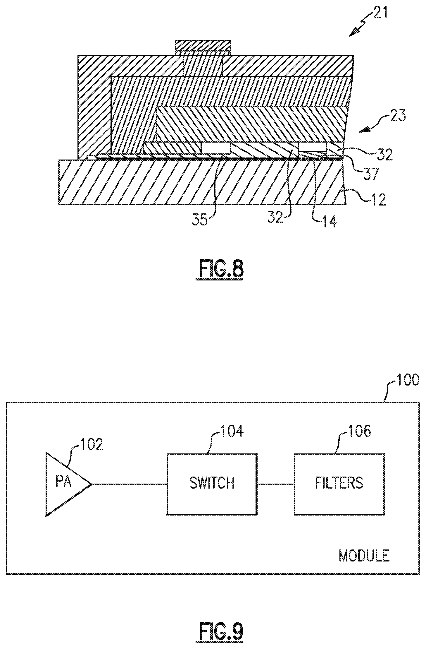Patent US12562711 Figure 5 – Wafer level package having enhanced thermal dissipation
